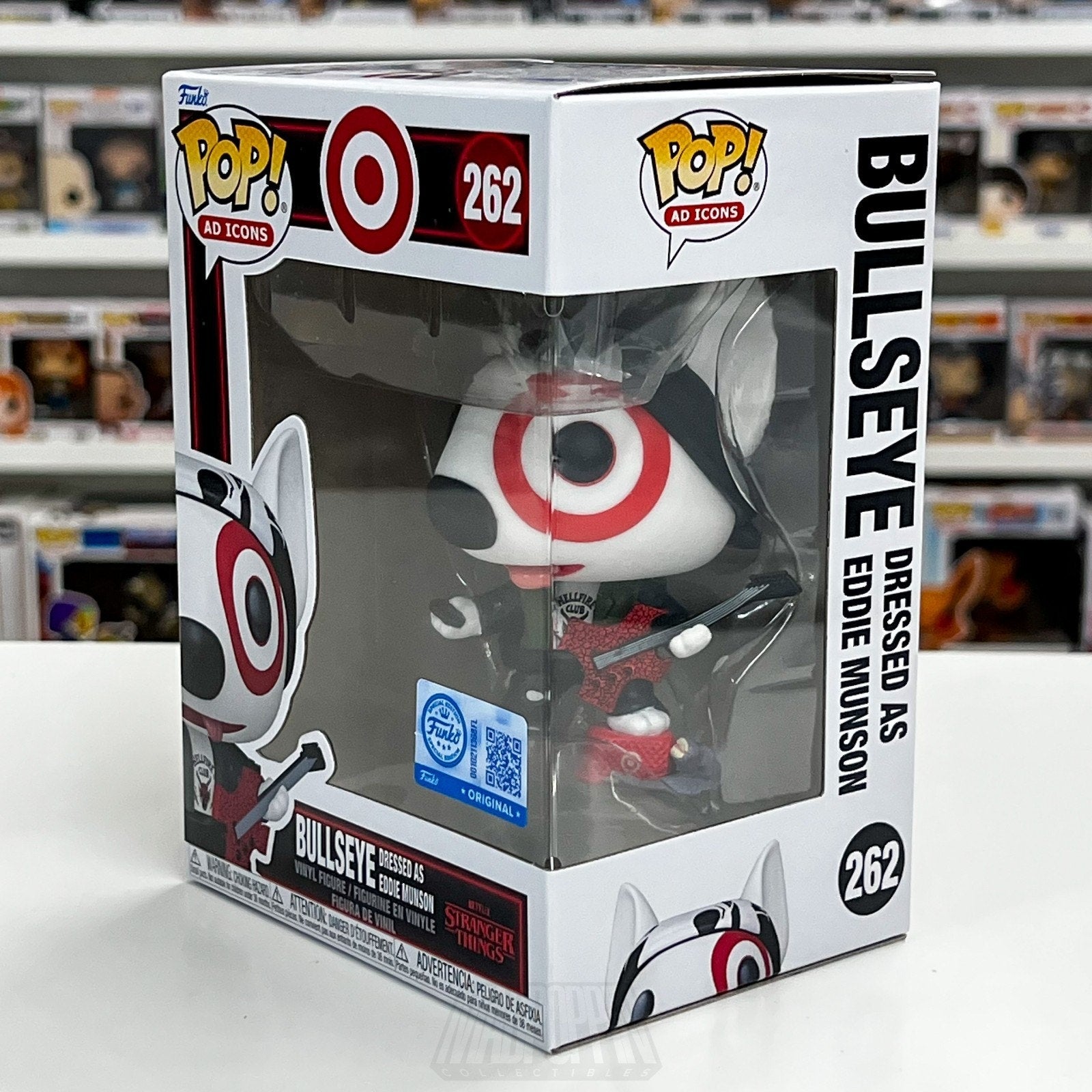 Funko Pop Ad Icons Target Stranger Things Bullseye As Eddie Munson 262 Toy Vinyl