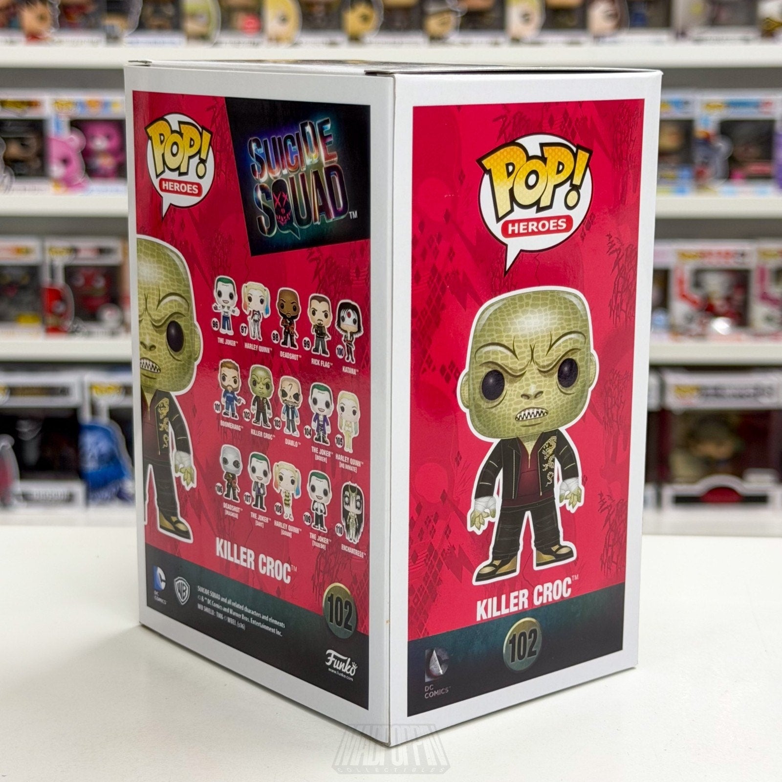 Funko Pop DC Super Heroes Suicide Squad Killer Croc 102 Metahuman Vinyl Figure