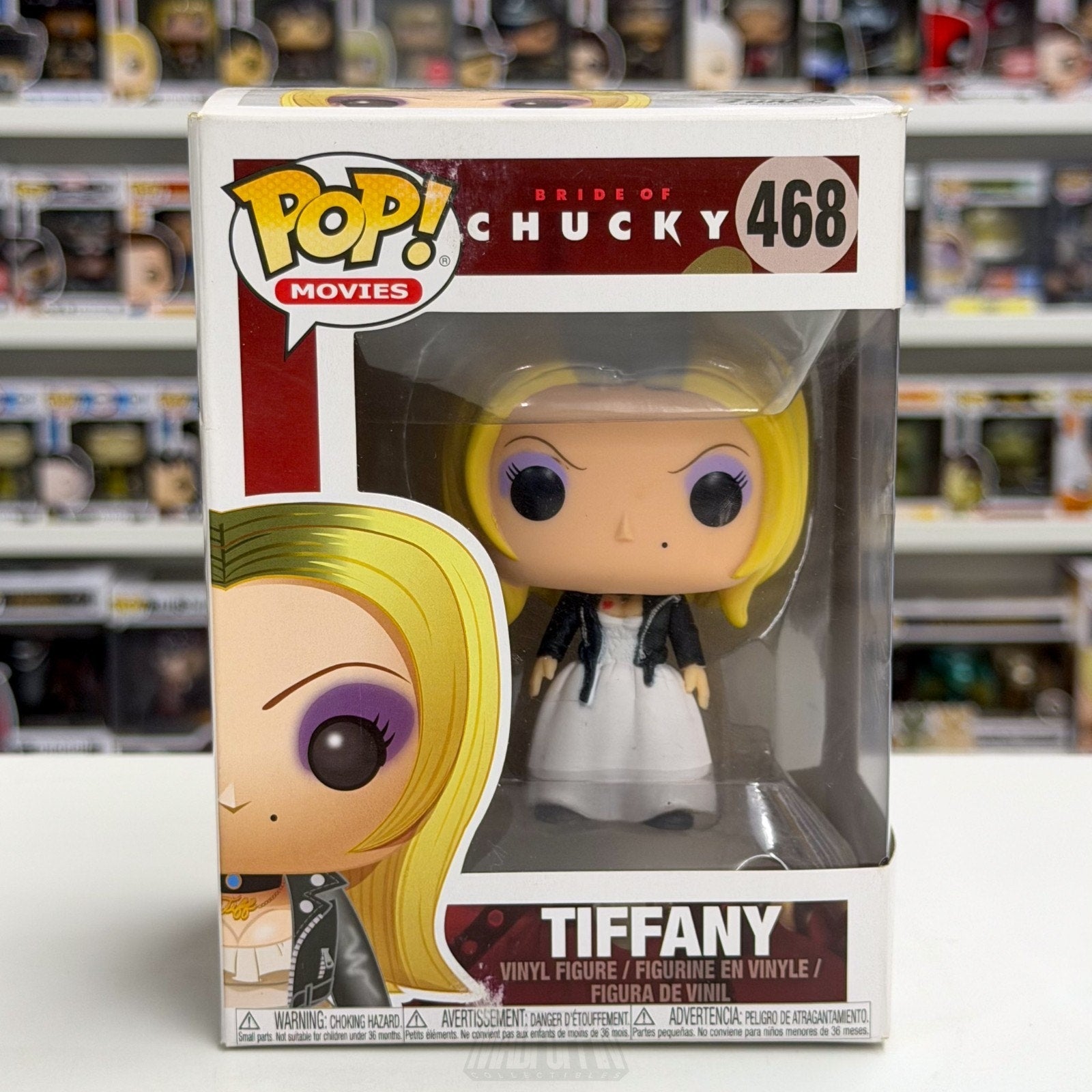 Funko Pop Movies Bride of Chucky Tiffany 468 Horror Childs Play Toy Vinyl Figure