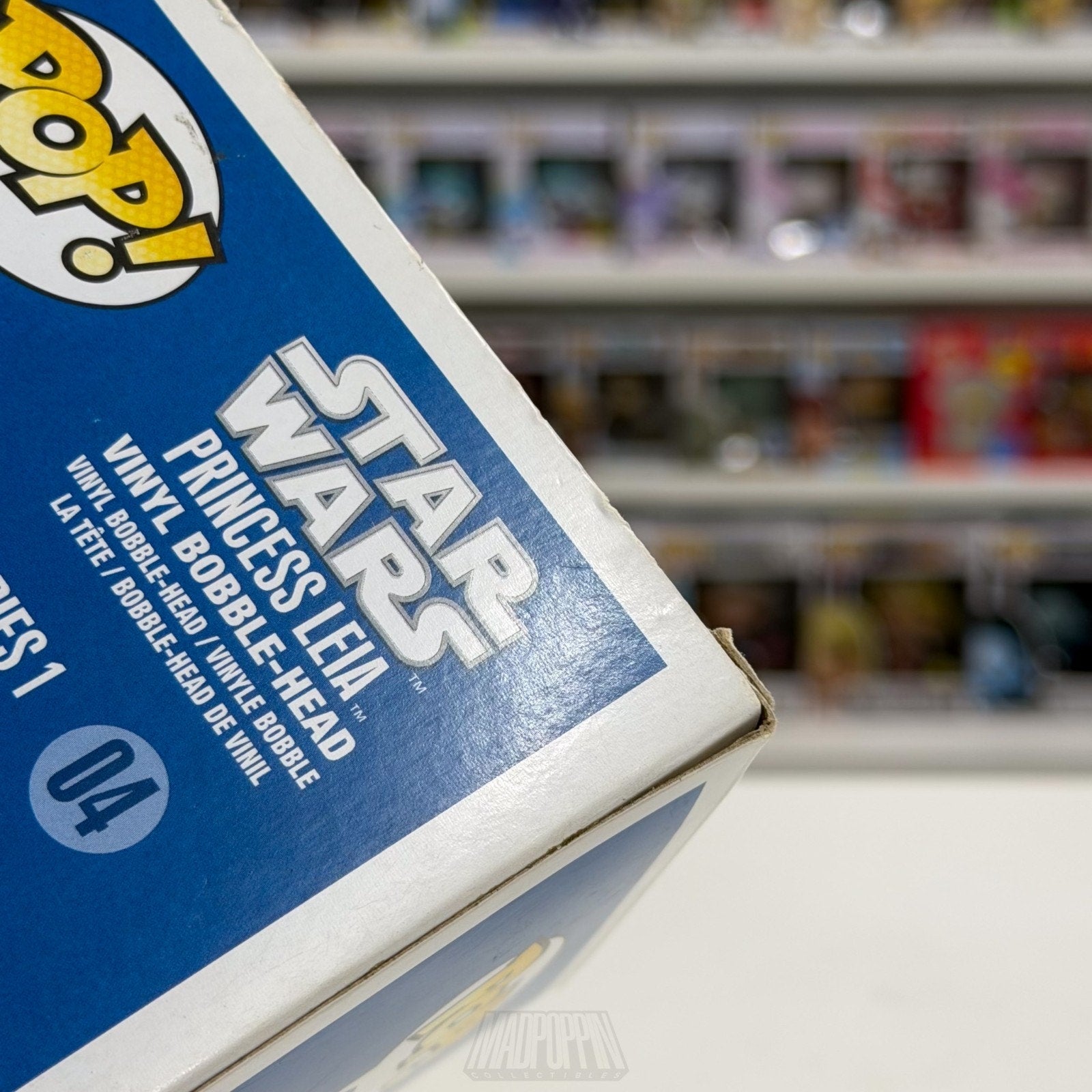 Funko Pop Star Wars Princess Leia 2015 Blue Box 04 Jedi Force Toy Vinyl Figure