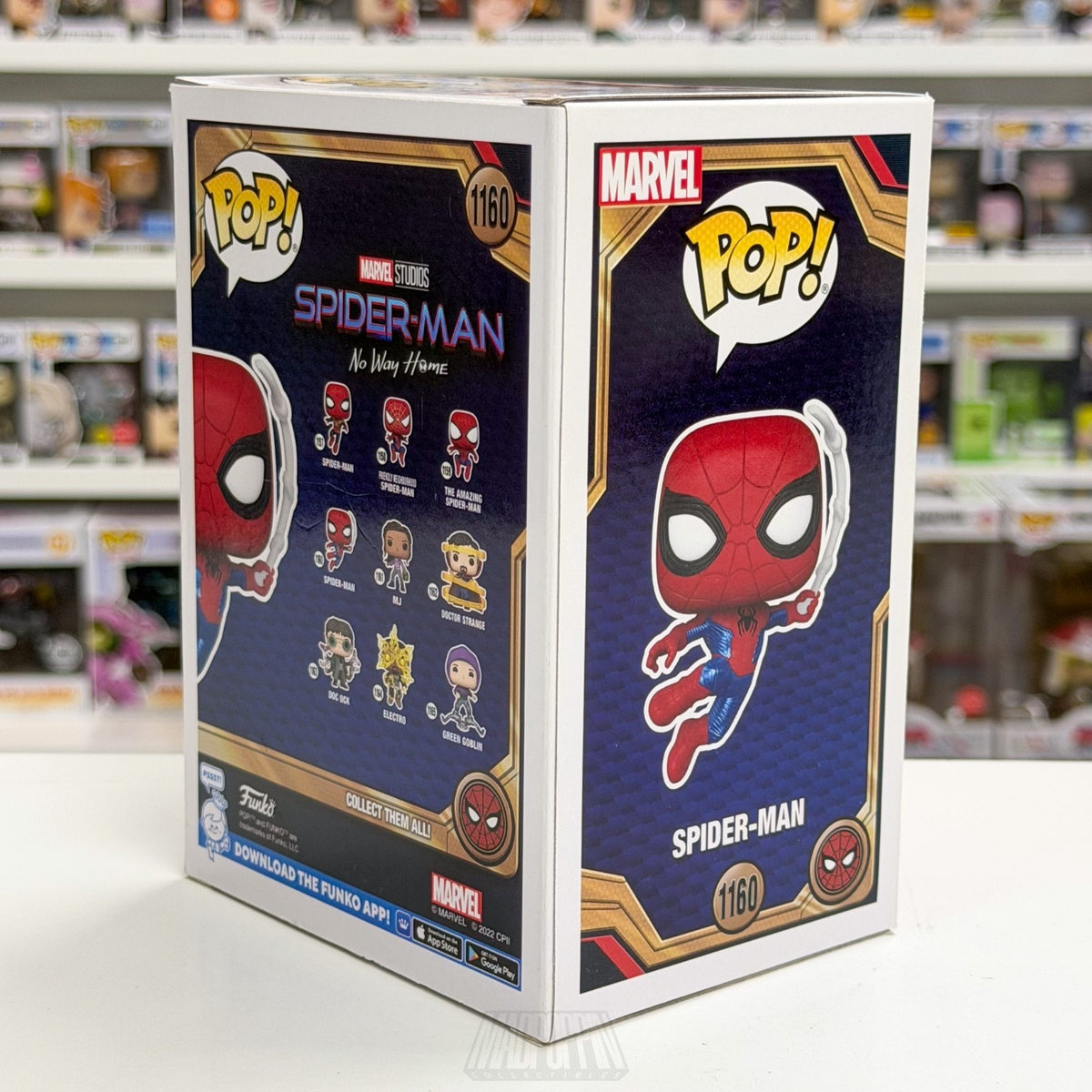 Funko Pop Marvel No Way Home Spider-Man Finale Suit Metallic 1160 Vinyl Figure