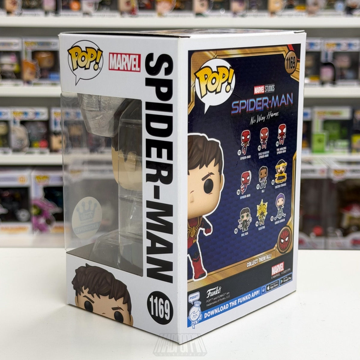 Funko Pop Marvel No Way Home Spider-Man Unmasked w/Scars 1196 Toy Vinyl Figure