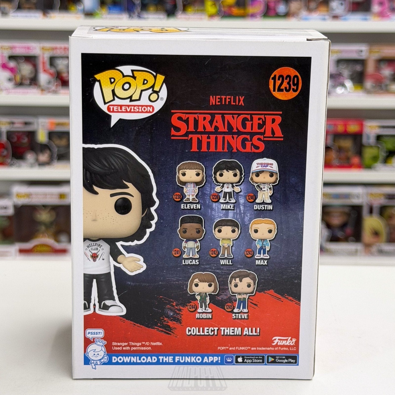 Funko Pop TV Stranger Things Mike Hellfire Club Shirt 1239 Season 4 Vinyl Figure