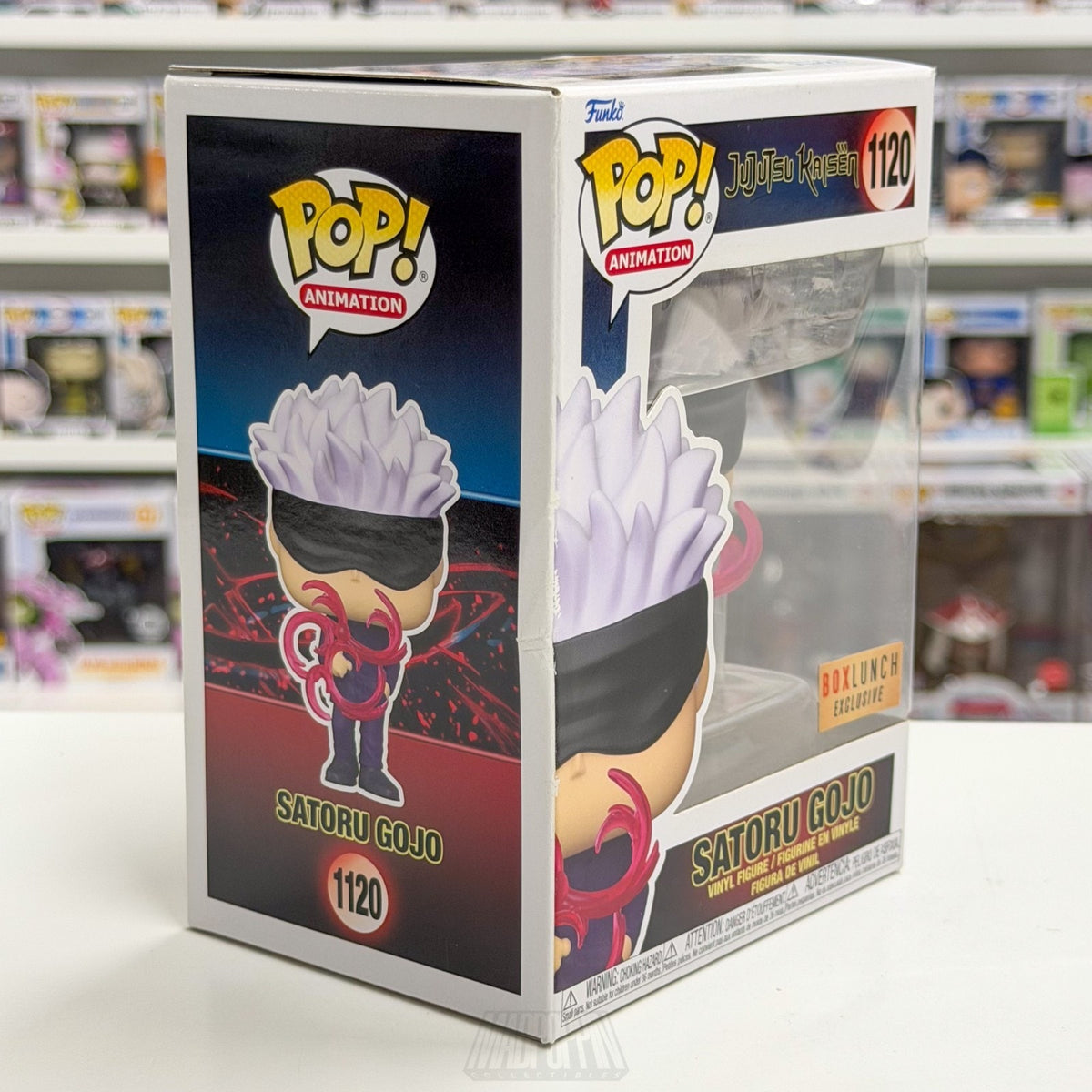 Funko Pop Anime Jujustsu Kaisen Satoru Gojo BoxLunch 1120 Manga Toy Vinyl Figure