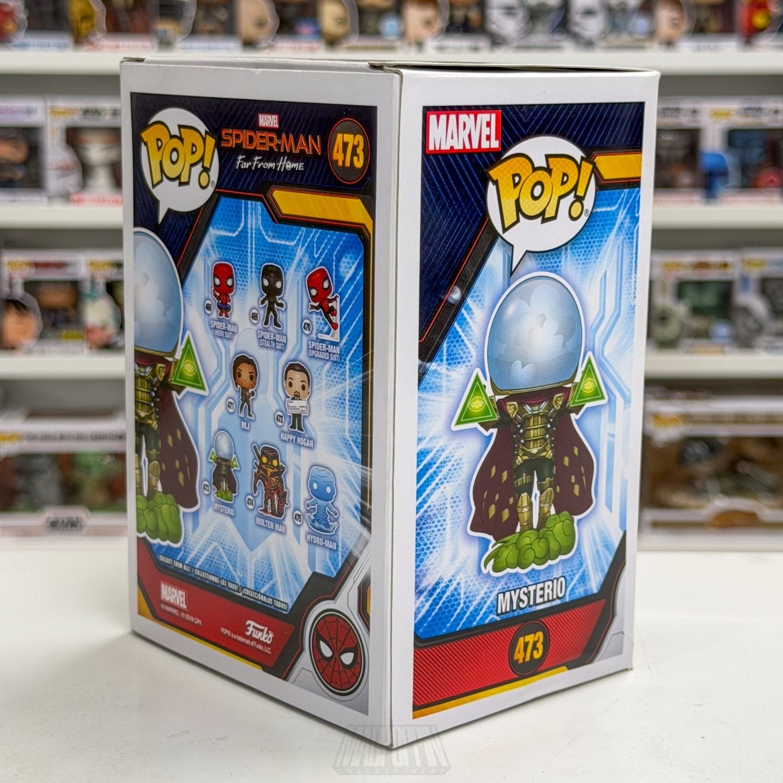 Funko Pop Marvel Spider-Man Far From Home Mysterio Glow Walmart 473 Vinyl Figure