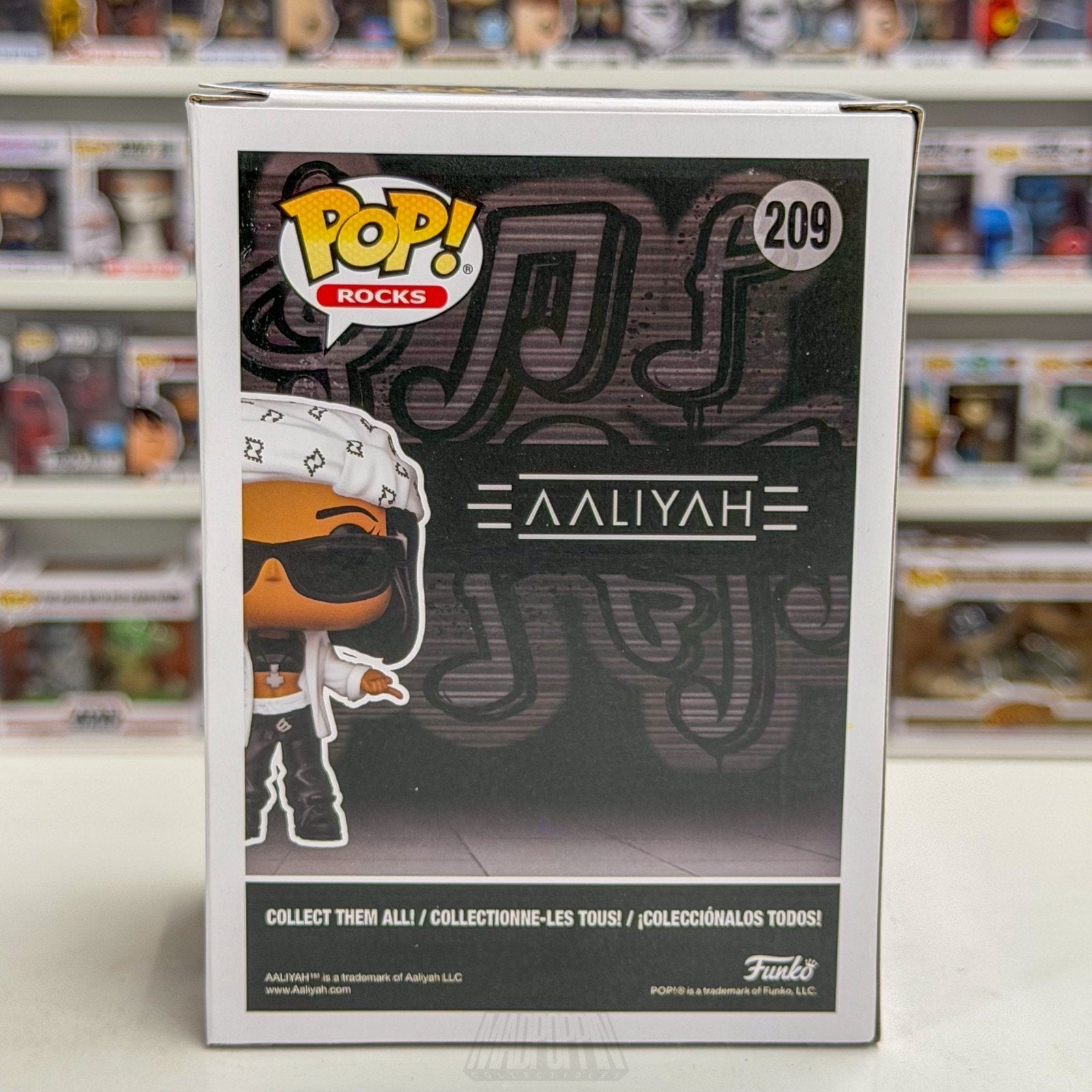 Funko Pop Rocks Aaliyah 209 Princess of R&B Singer Music MTV Toy Vinyl Figure