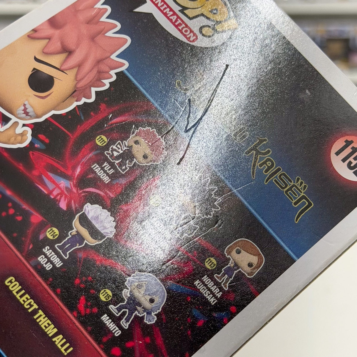 Funko Pop Anime Jujutsu Kaisen Yuji Itadori w/Sukuna Mouth Hot Topic 1152 Figure