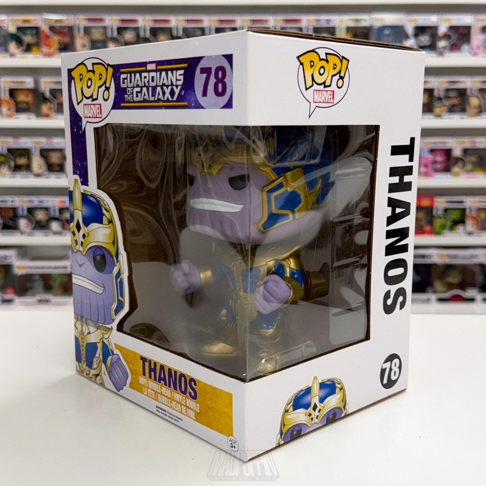 Funko Pop Marvel Guardians of the Galaxy Thanos 78 Mad Titan Toy Vinyl 6" Figure