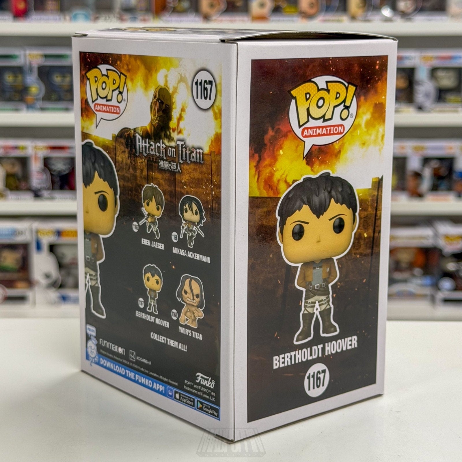 Funko Pop Anime Attack on Titan Bertholdt Hoover 1167 Japan Manga Vinyl Figure