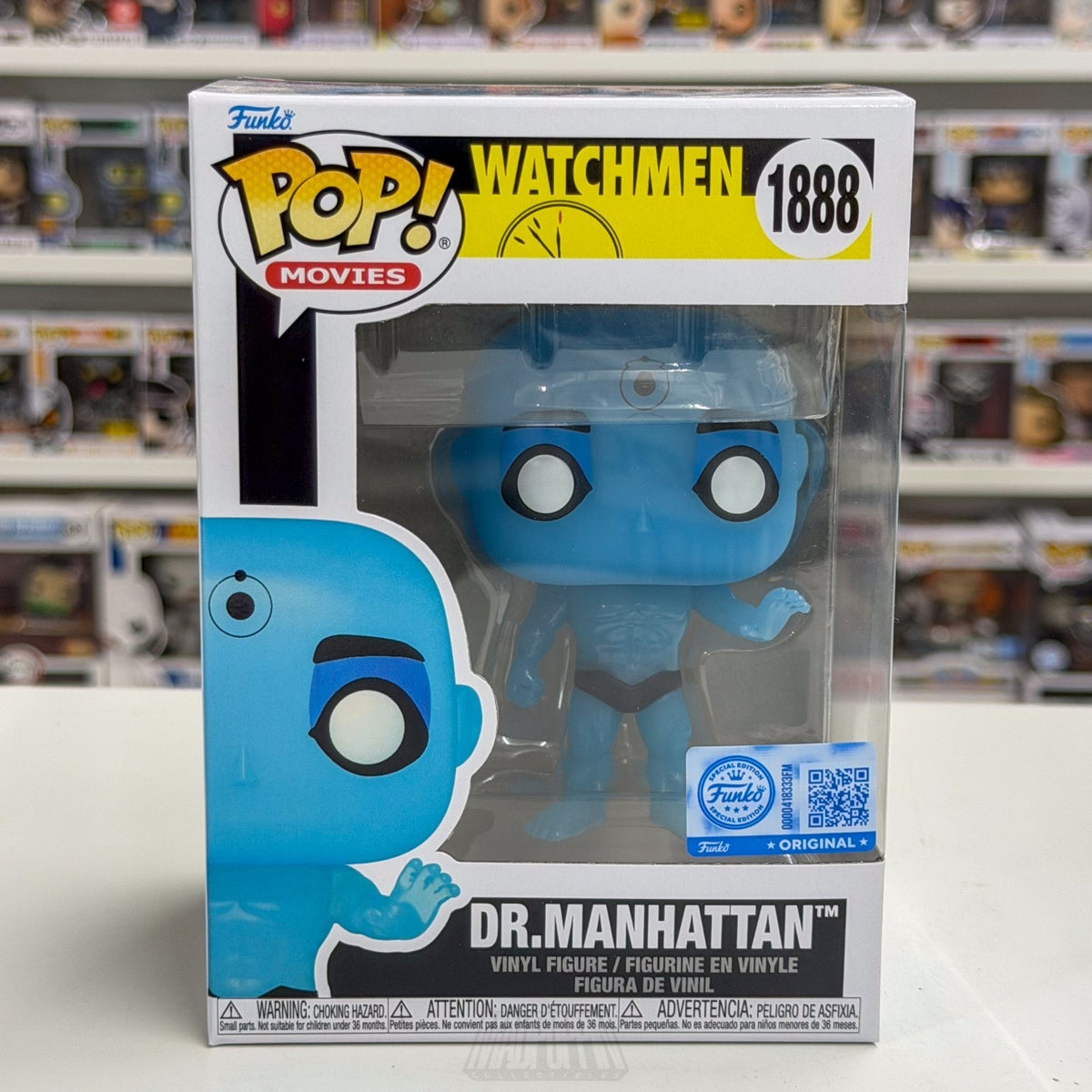 Funko Pop DC Comics Movies Watchmen Dr. Manhattan Exclusive 1888 Vinyl Figure