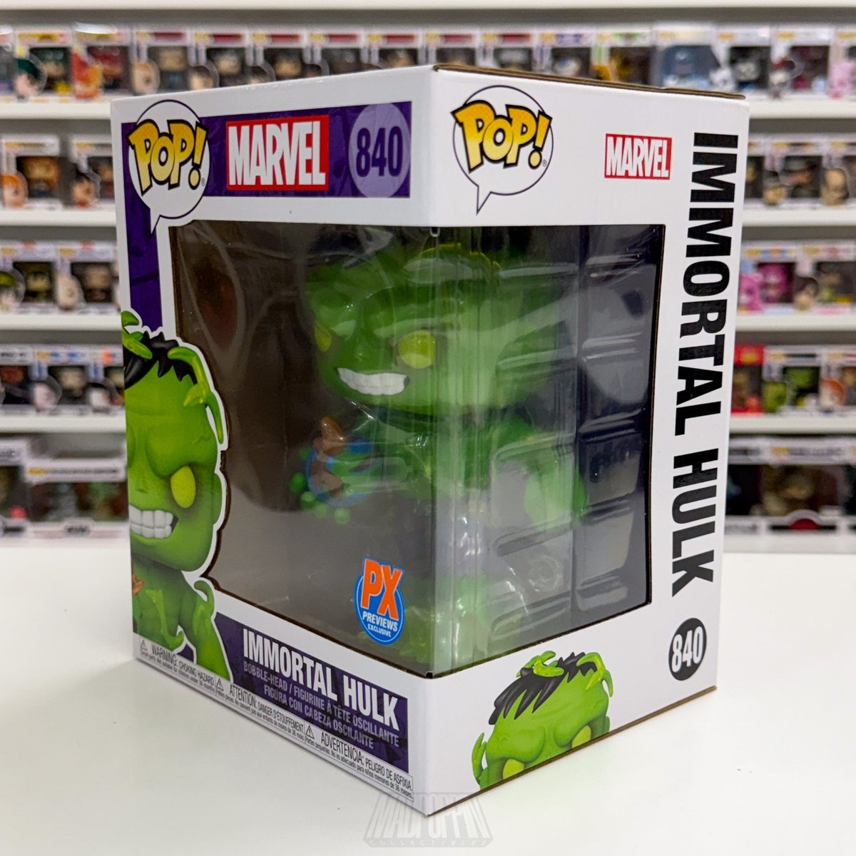 Funko Pop Marvel Immortal Hulk Previews PX Exclusive 840 Horror Vinyl 6" Figure