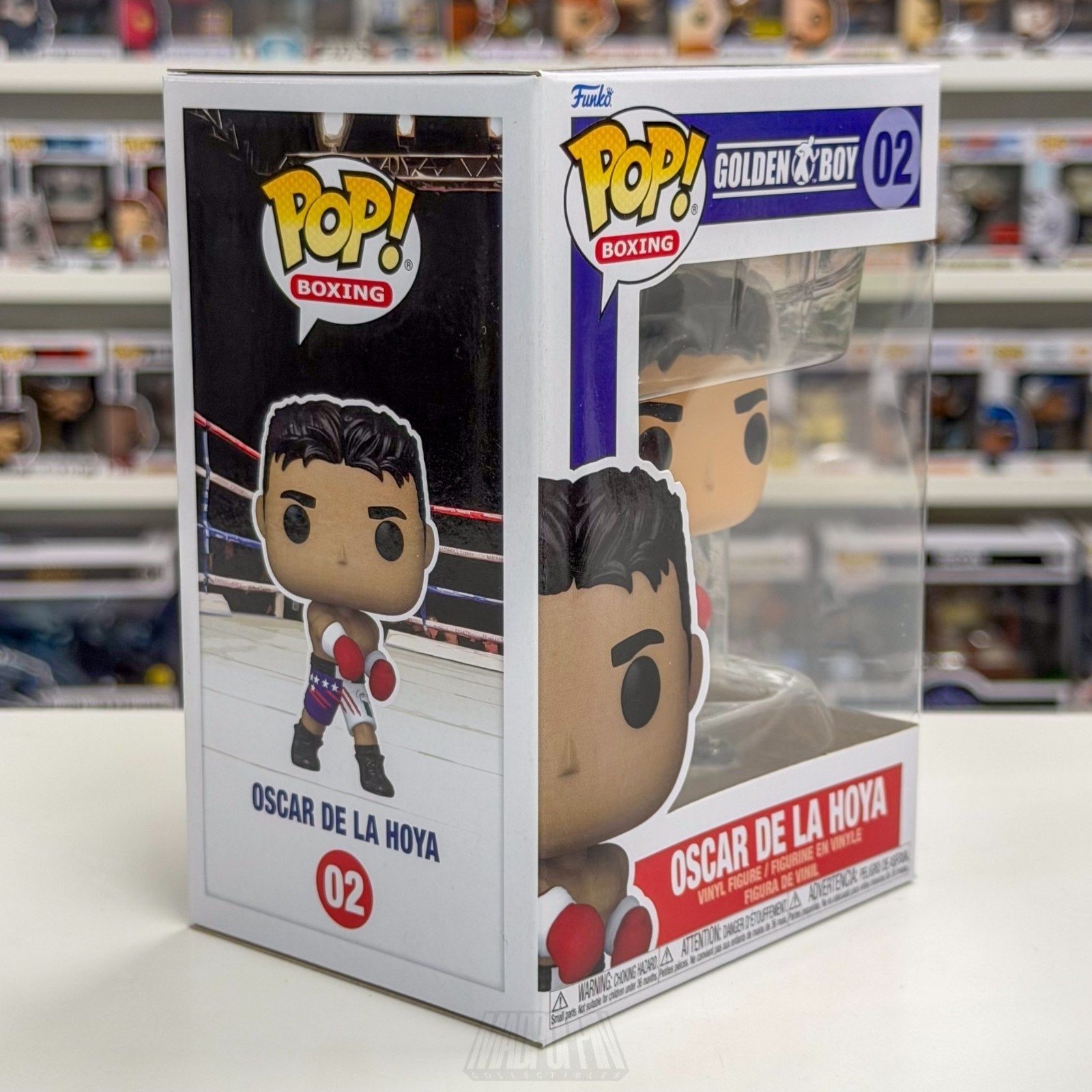 Funko Pop Boxing Golden Boy Oscar De La Hoya 02 Champion Toy Vinyl Figure