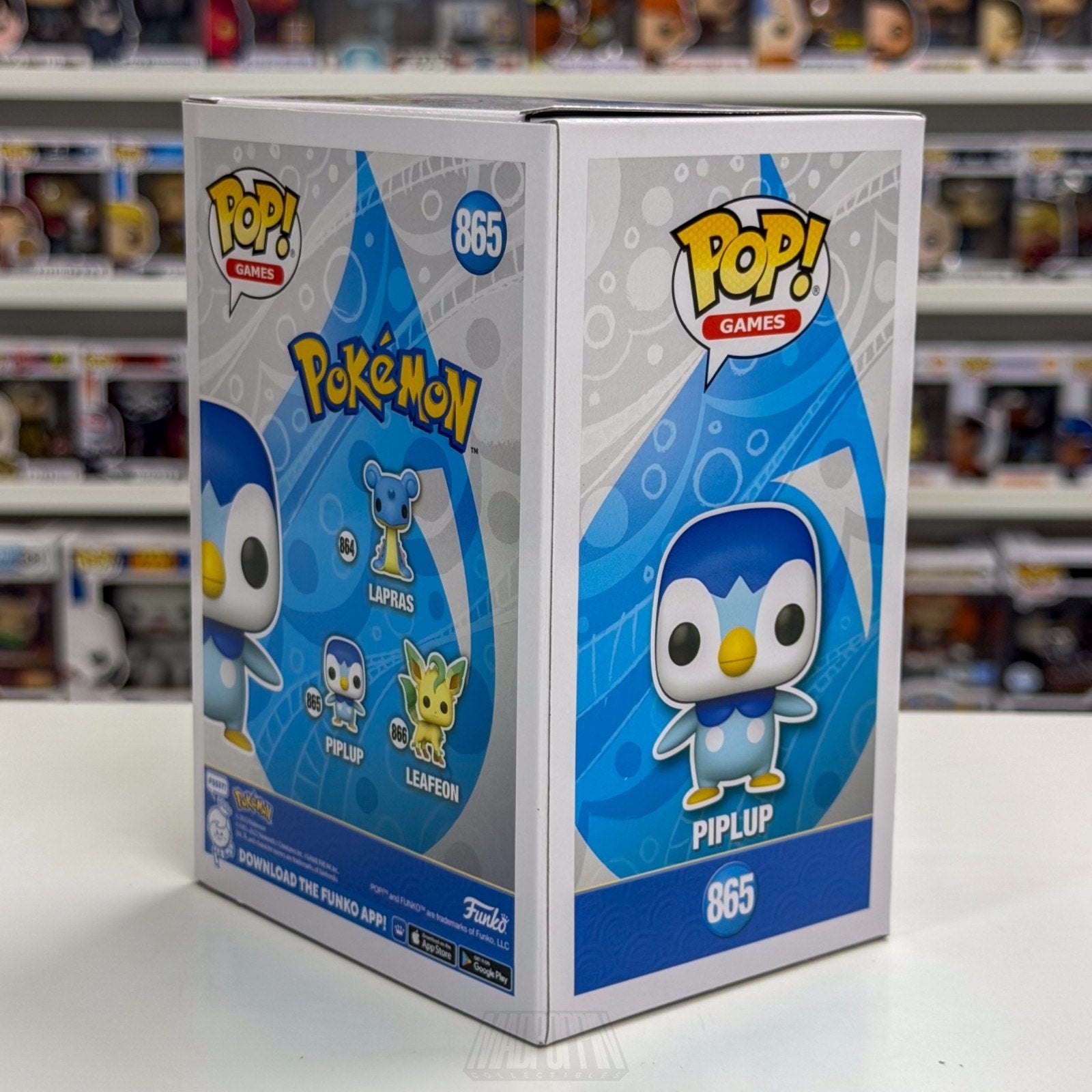 Funko Pop Games Pokemon Piplup 865 Penguin TCG Trading Cards Toy Vinyl Figure