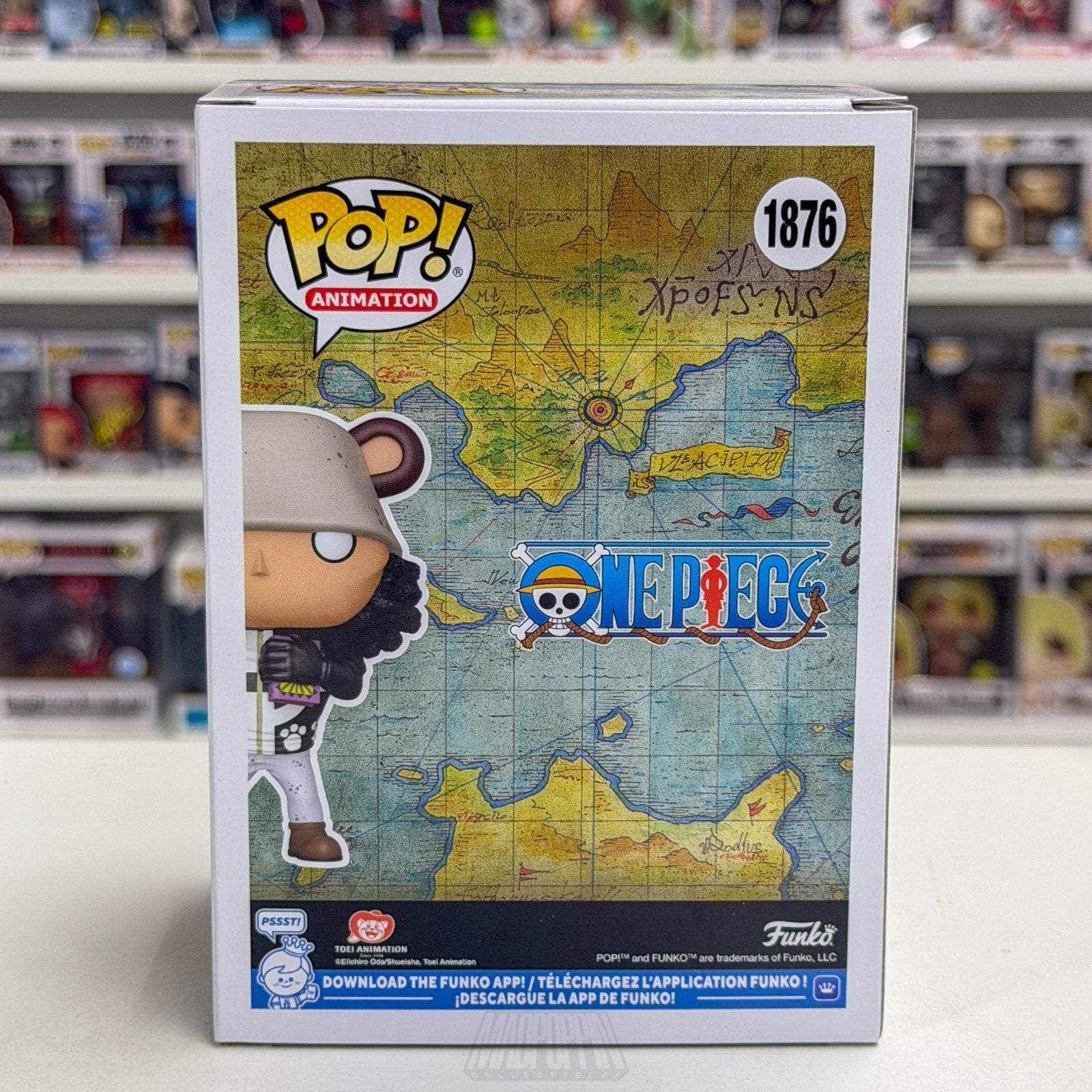 Funko Pop Anime One Piece Bartholomew Kuma WonderCon Official 1876 Manga Figure