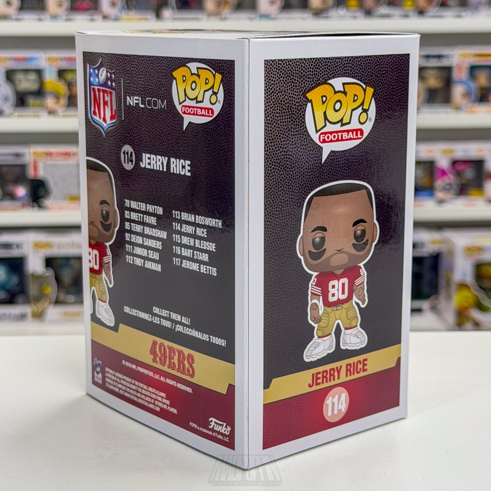 Funko Pop NFL Football San Francisco 49ers Jerry Rice 114 Vaulted Vinyl Figure