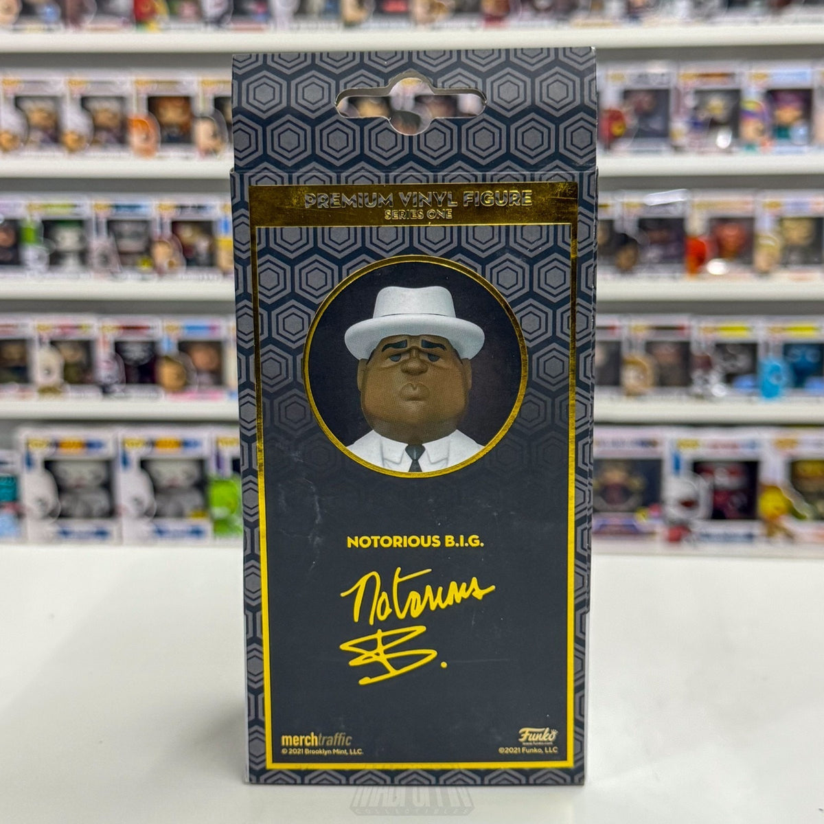 Funko Gold Notorious B.I.G. Biggie Smalls Suit Music Rap Hip Hop Vinyl Figure