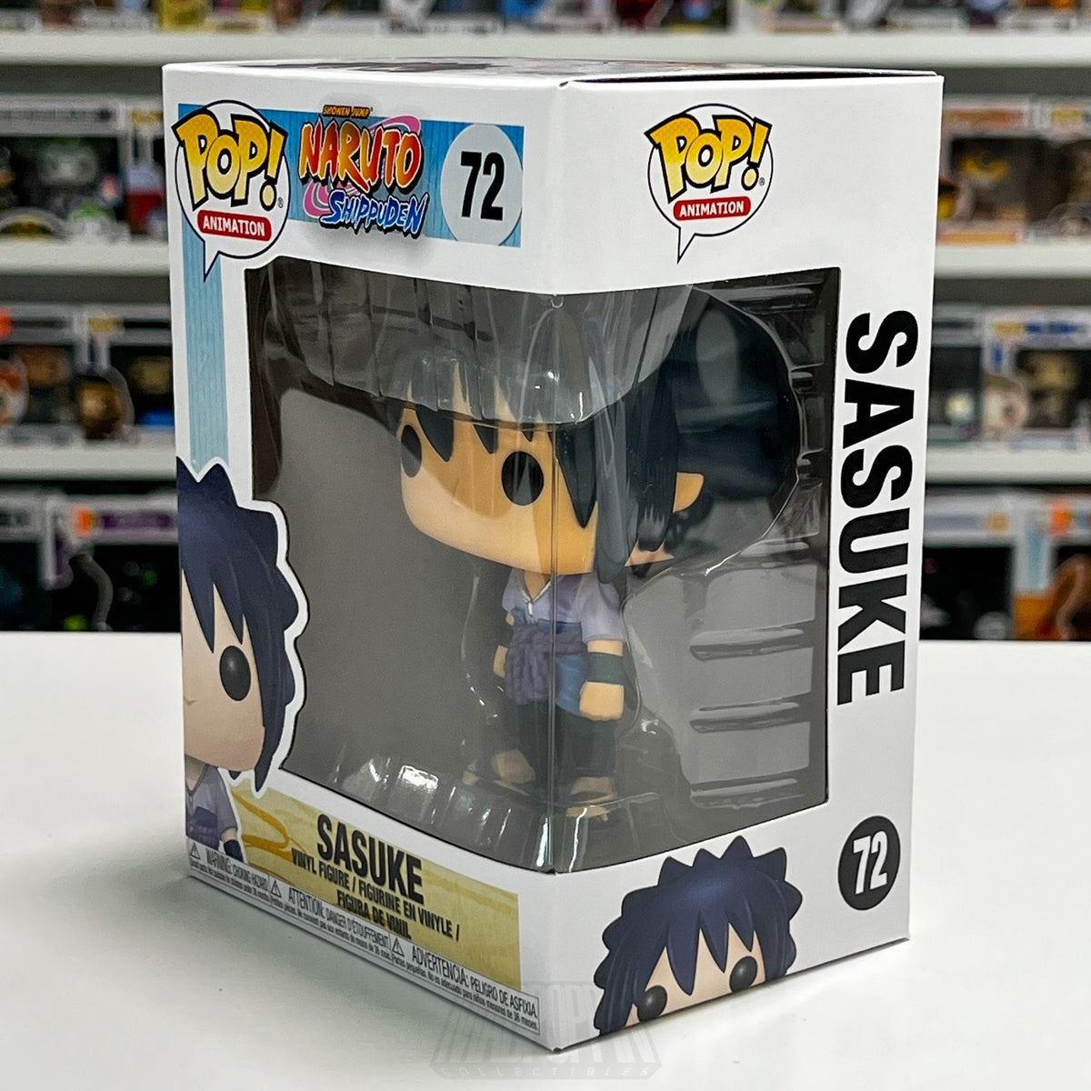 Funko Pop Anime Naruto Shippuden Sasuke Uchiha 72 Animation Vinyl Figure NIB Toy
