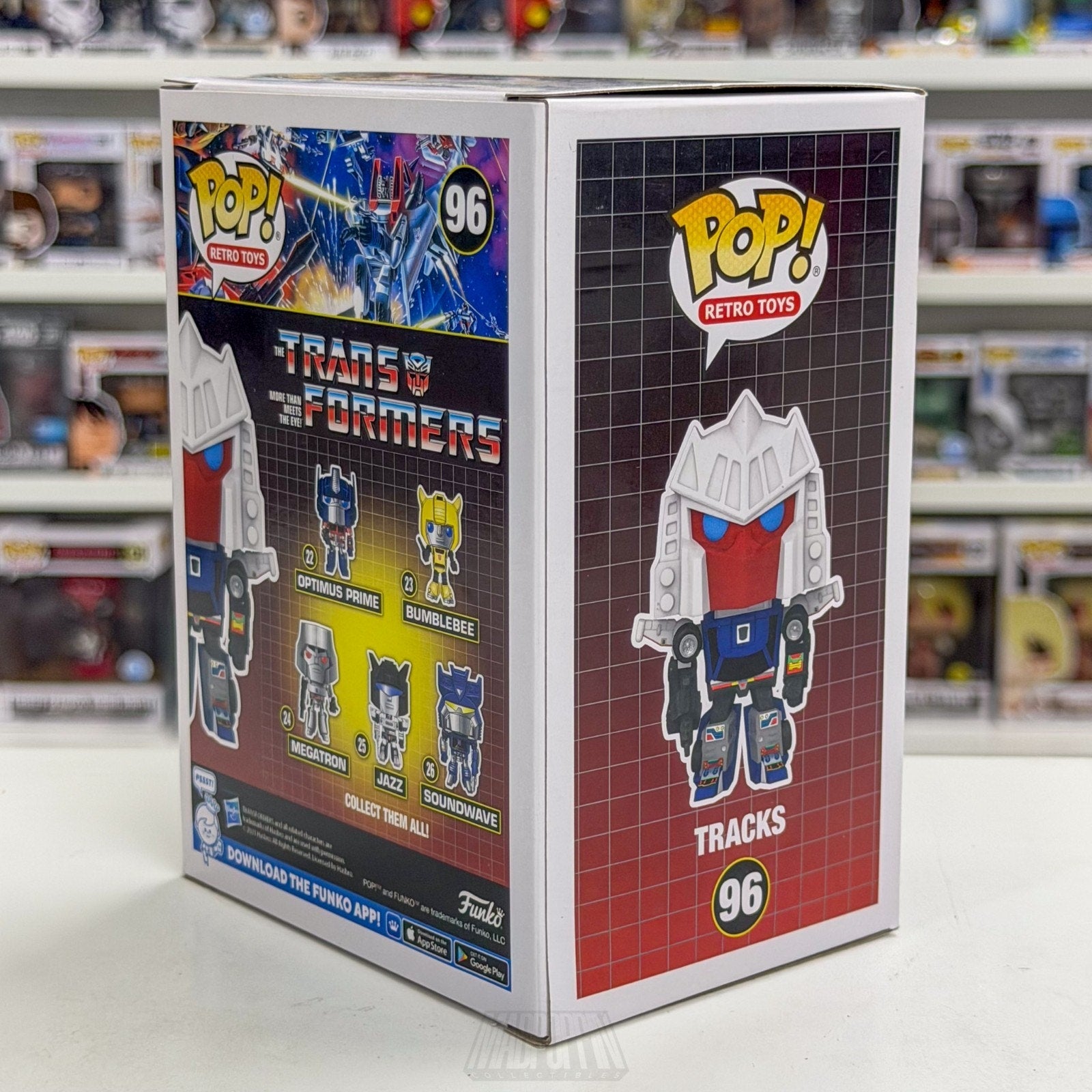 Funko Pop Transformers Tracks Toy Tokyo Funko Festival of Fun 96 Vinyl Figure