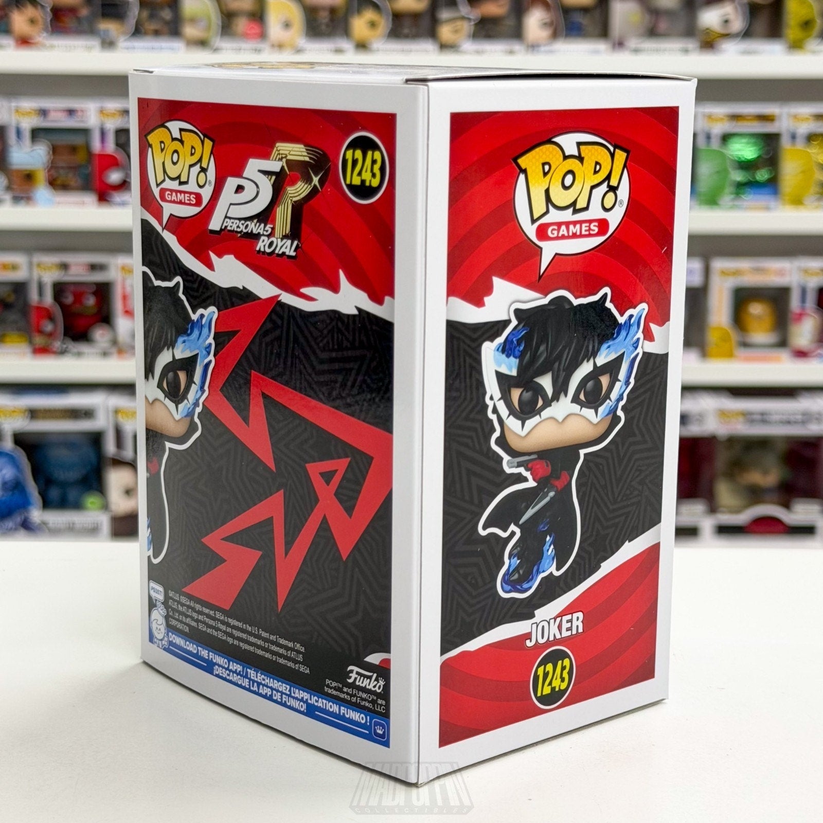 Funko Pop Games Persona 5 Royal Joker 1243 SDCC 2026 Vinyl Figure CON STICKER