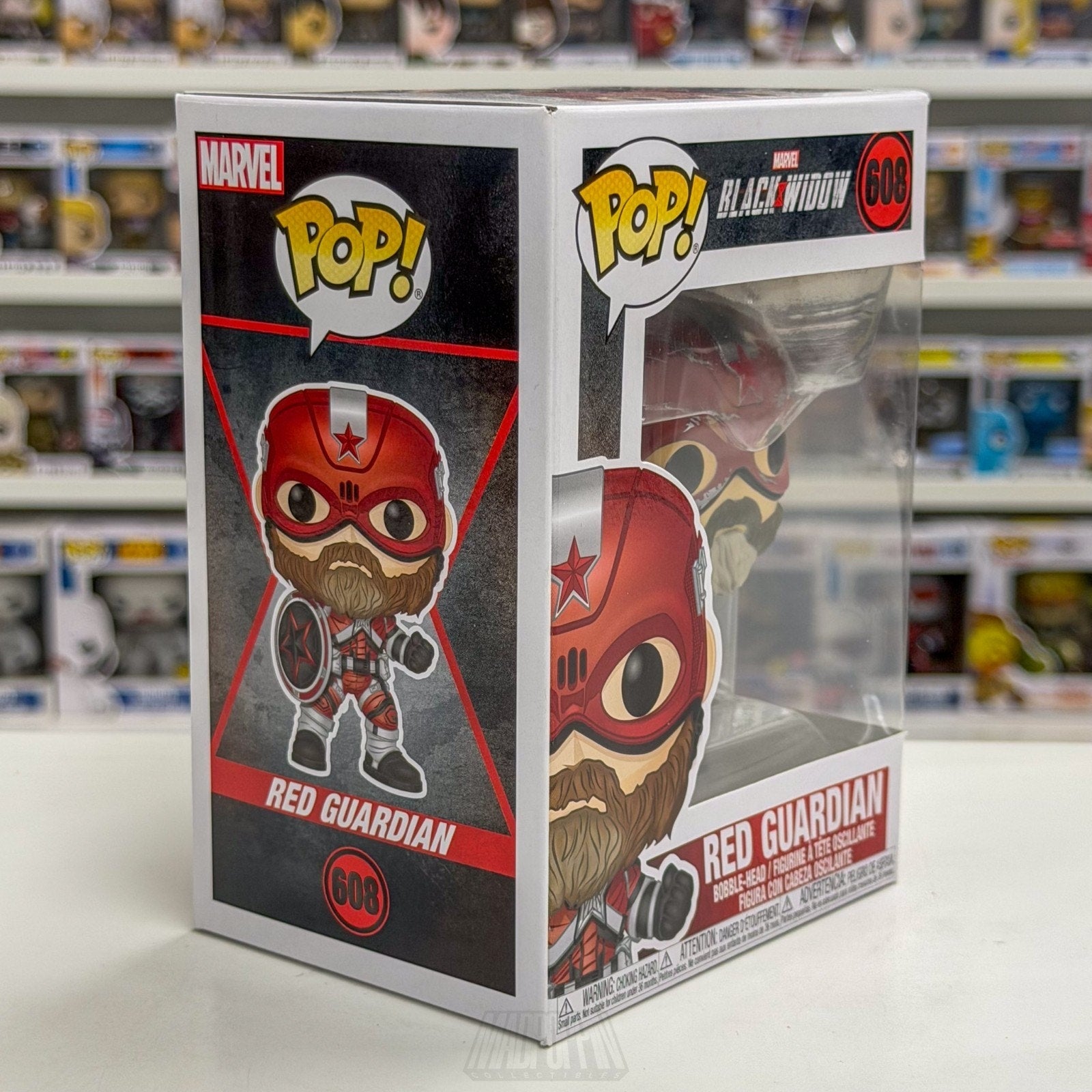 Funko Pop Marvel Black Widow Red Guardian 608 MCU Super Soldier Toy Vinyl Figure
