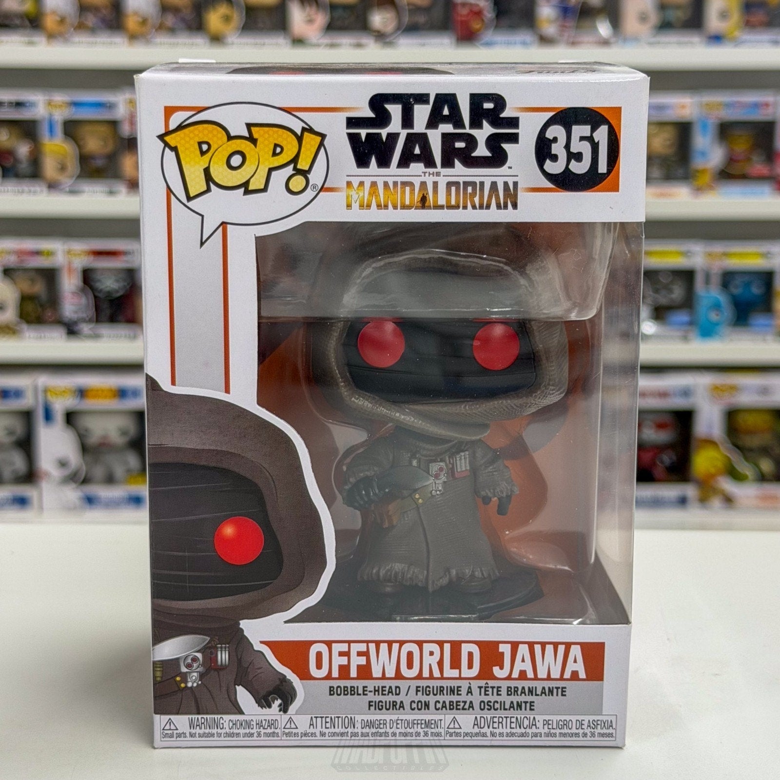 Funko Pop Star Wars Mandalorian Offworld Jawa 351 Tatooine Scavenger Toy Figure