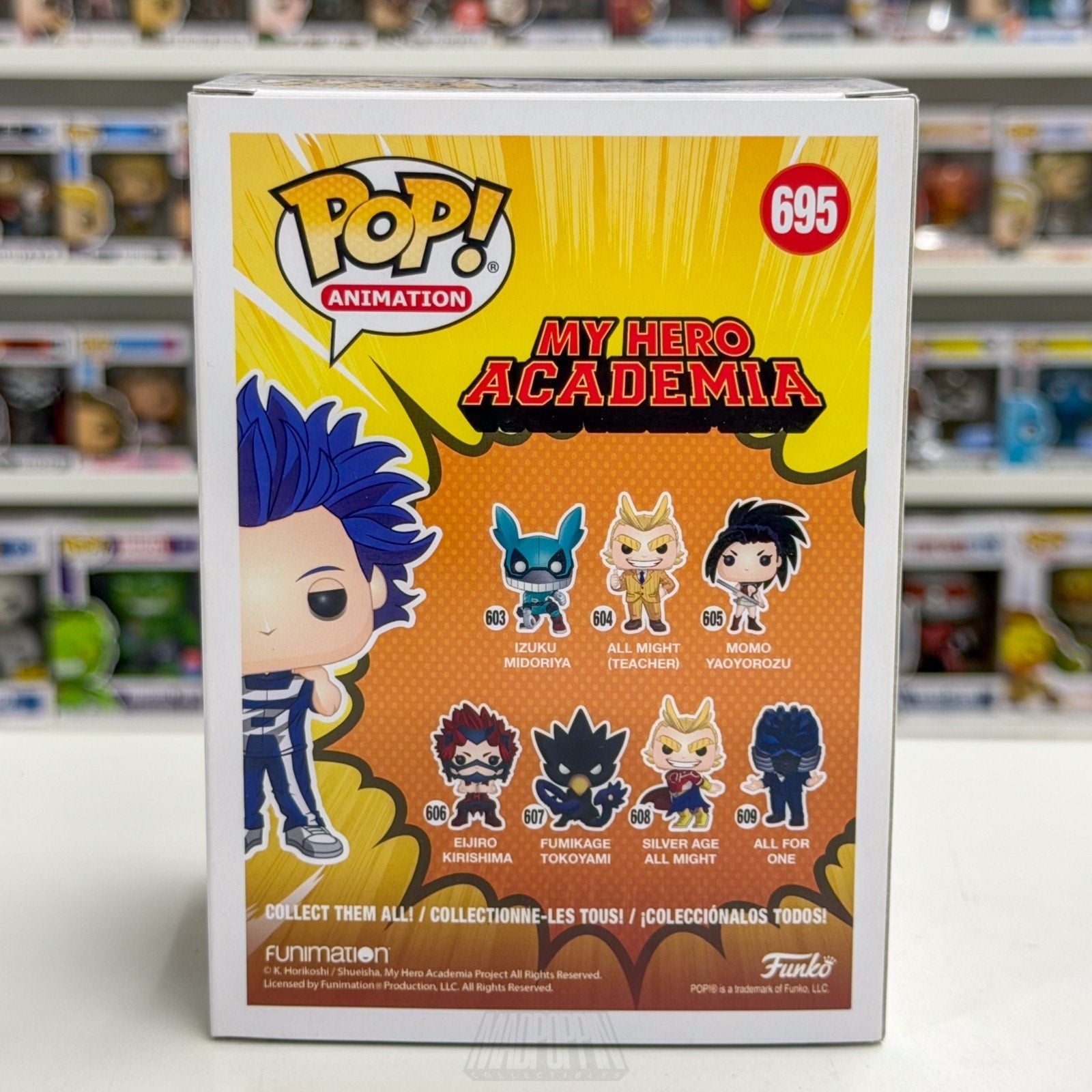 Funko Pop Anime My Hero Academia Hitoshi Shinso GameStop 695 Manga Vinyl Figure