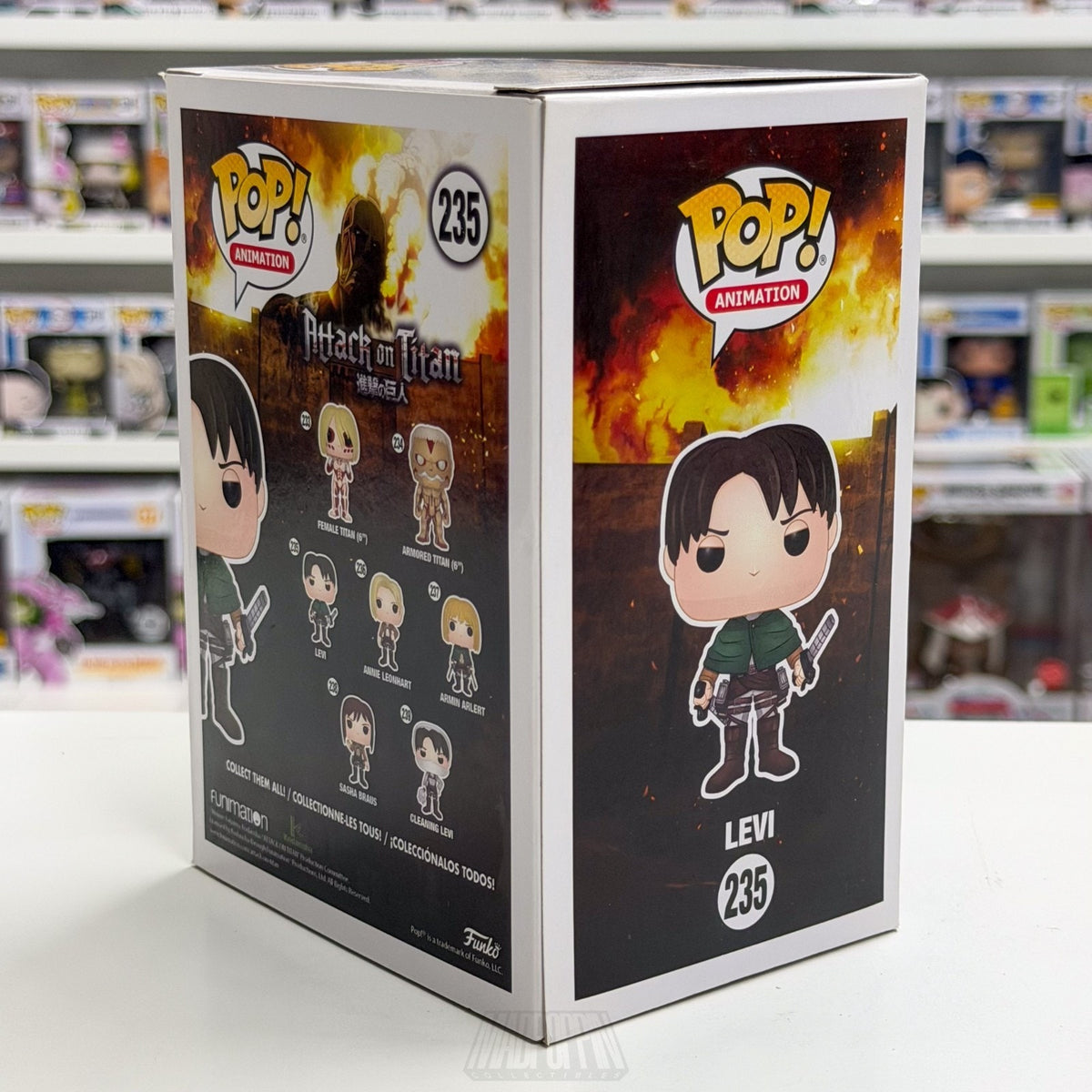 Funko Pop Anime Attack on Titan Levi Ackerman 235 Japanese Manga Vinyl Figure