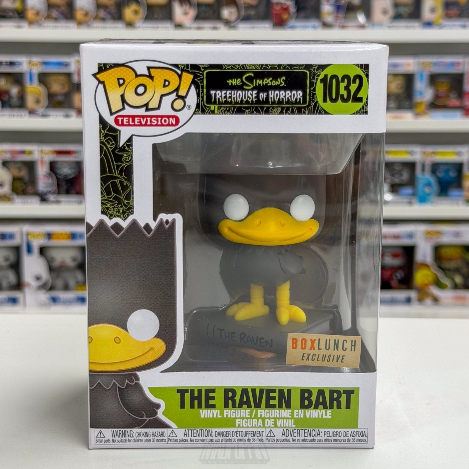 Funko Pop Simpsons Treehouse of Horror Raven Bart BoxLunch 1032 Toy Vinyl Figure