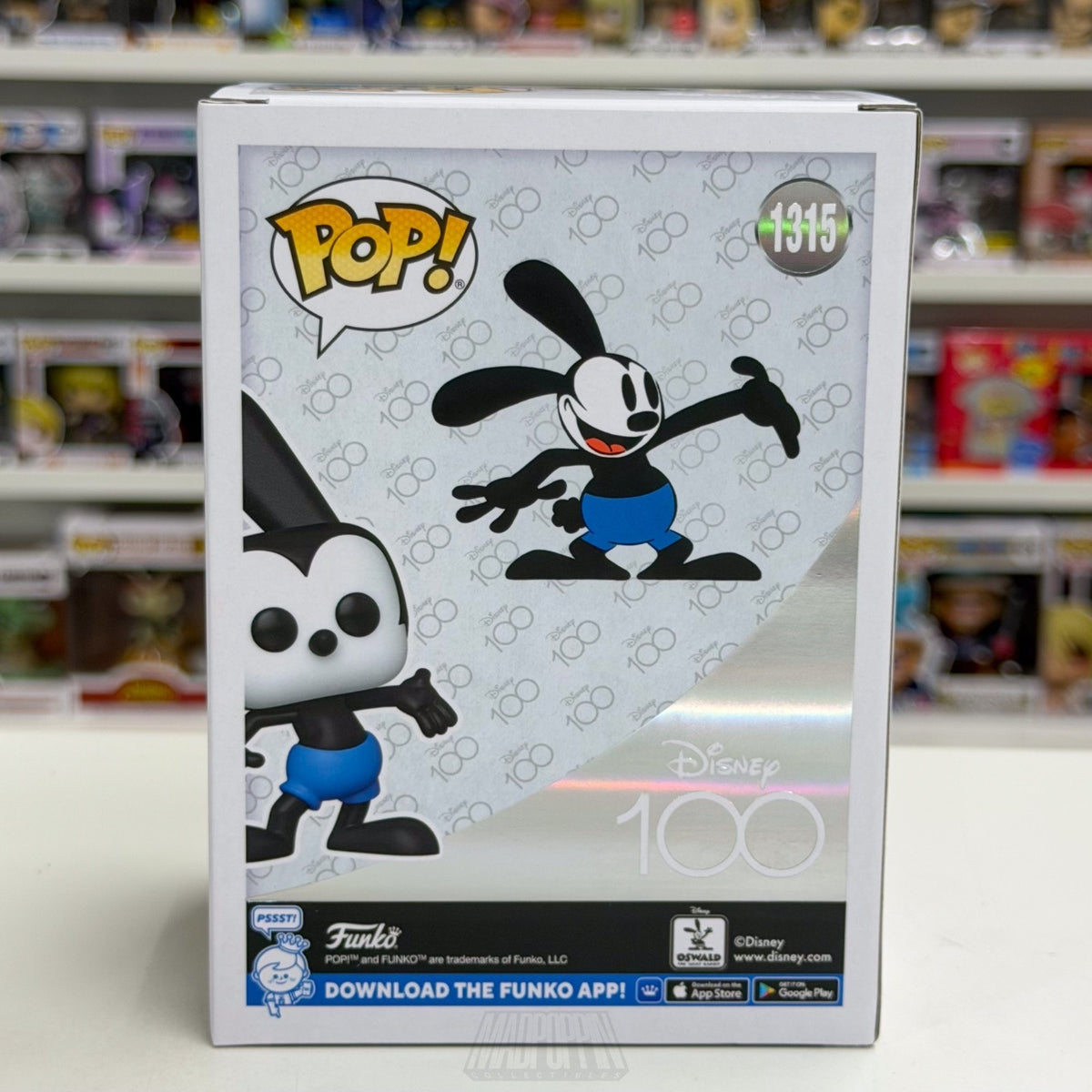 Funko Pop Disney 100 Oswald the Lucky Rabbit 1315 Ozzie Animation Vinyl Figure