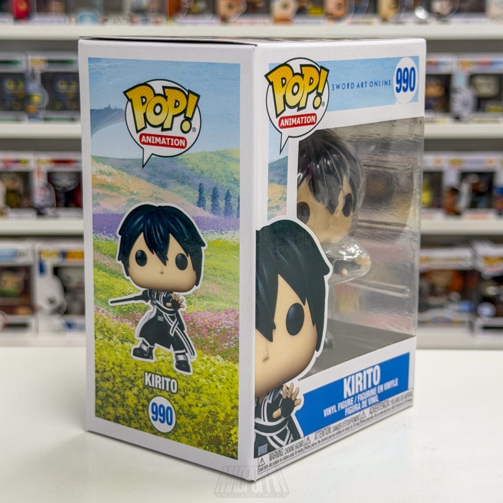 Funko Pop Anime Sword Art Online Kirito 990 Japanese Manga Game Toy Vinyl Figure