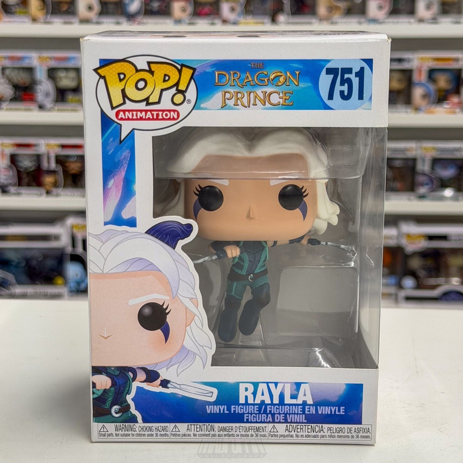 Funko Pop Animation The Dragon Prince Rayla 751 Netflix Fantasy Toy Vinyl Figure