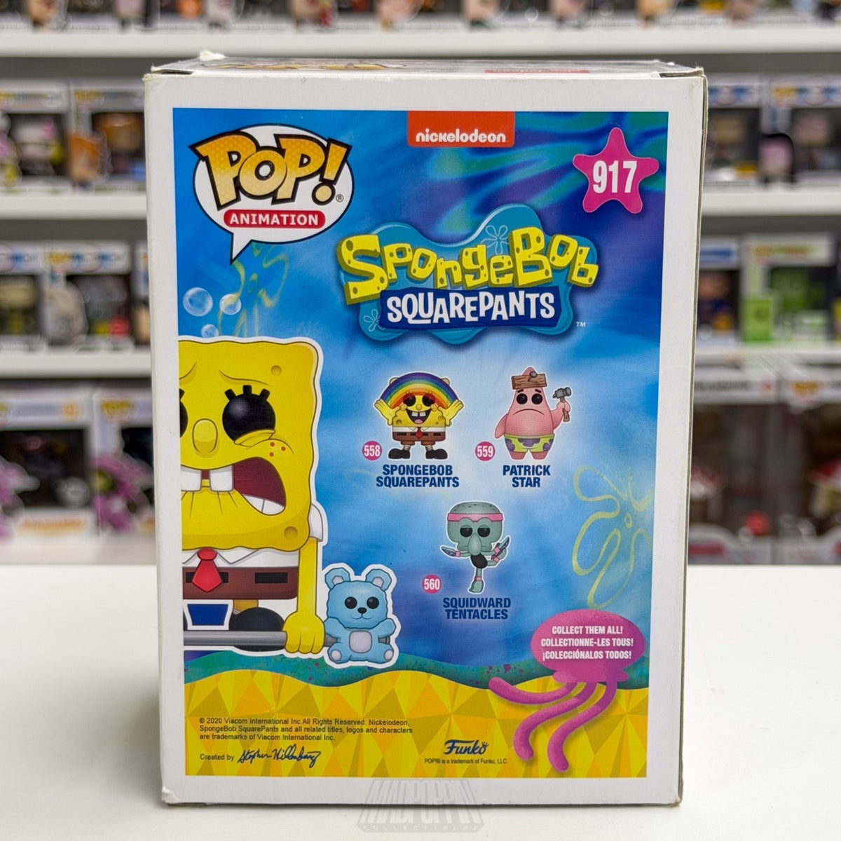 Funko Pop Animation SpongeBob SquarePant Weightlifter Hot Topic 917 Vinyl Figure