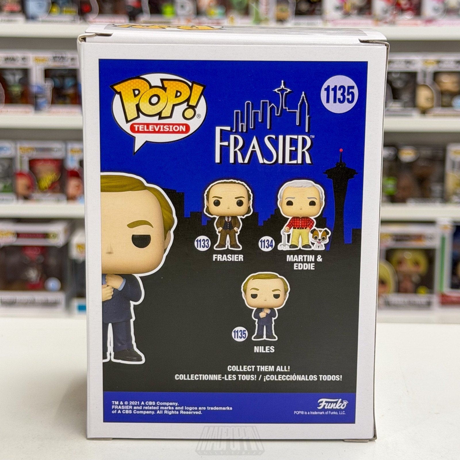 Funko Pop TV Frasier Niles Crane 1135 NBC Sitcom Cheers Spin-Off Vinyl Figure