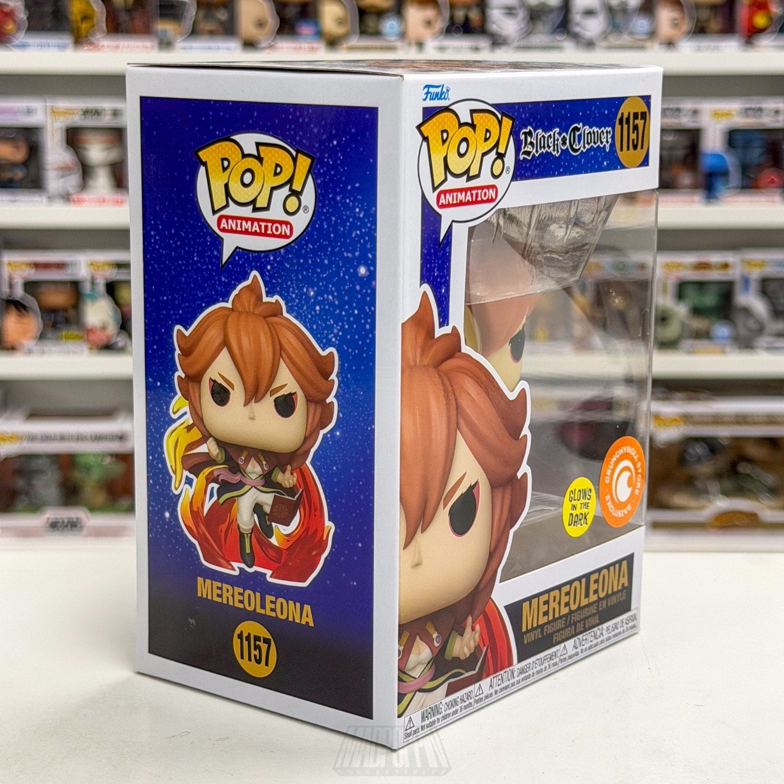 Funko Pop Anime Black Clover Mereoleona Glow Crunchyroll 1157 Manga Toy Figure
