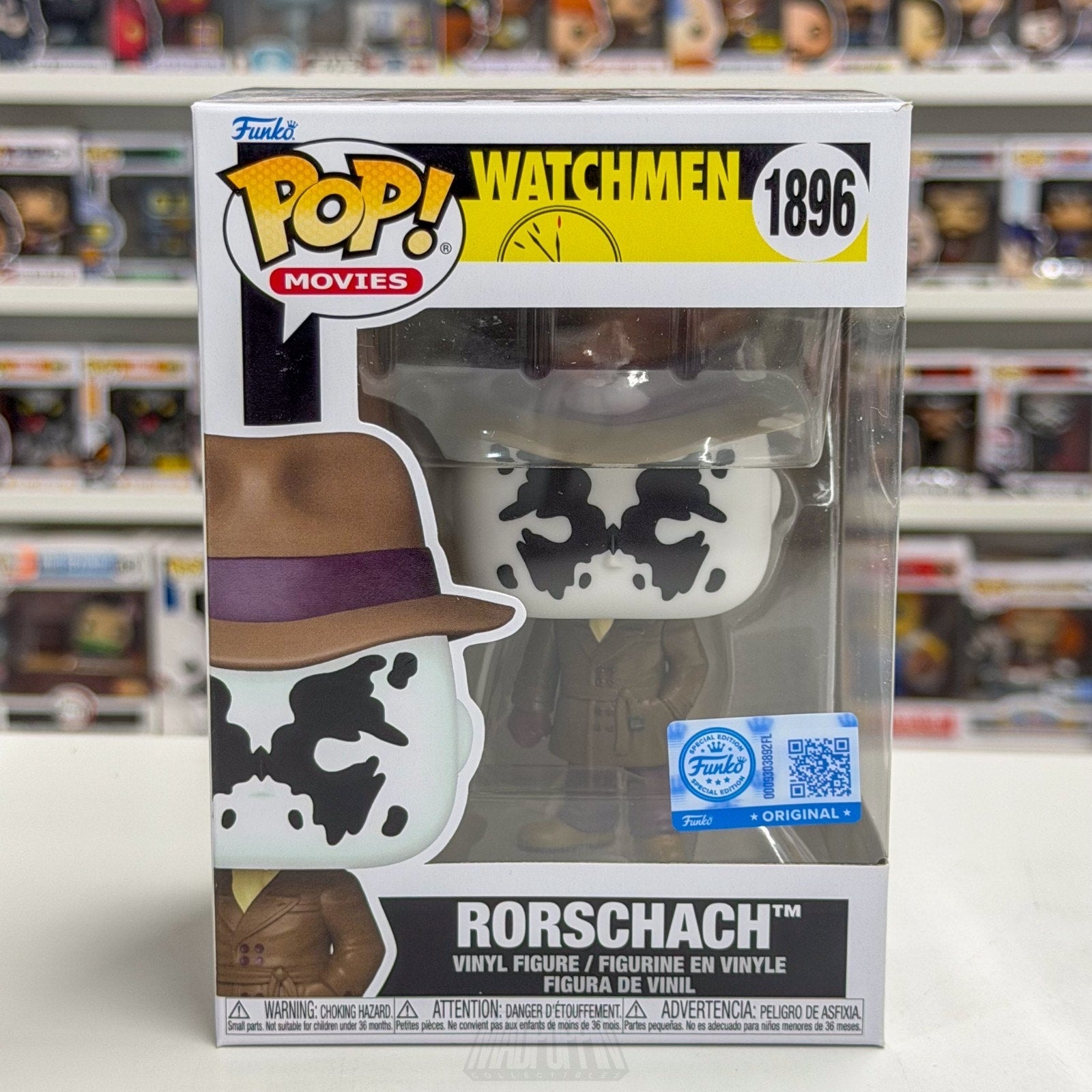 Funko Pop DC Movies Watchmen Rorschach 1896 Superhero Vigilante Toy Vinyl Figure