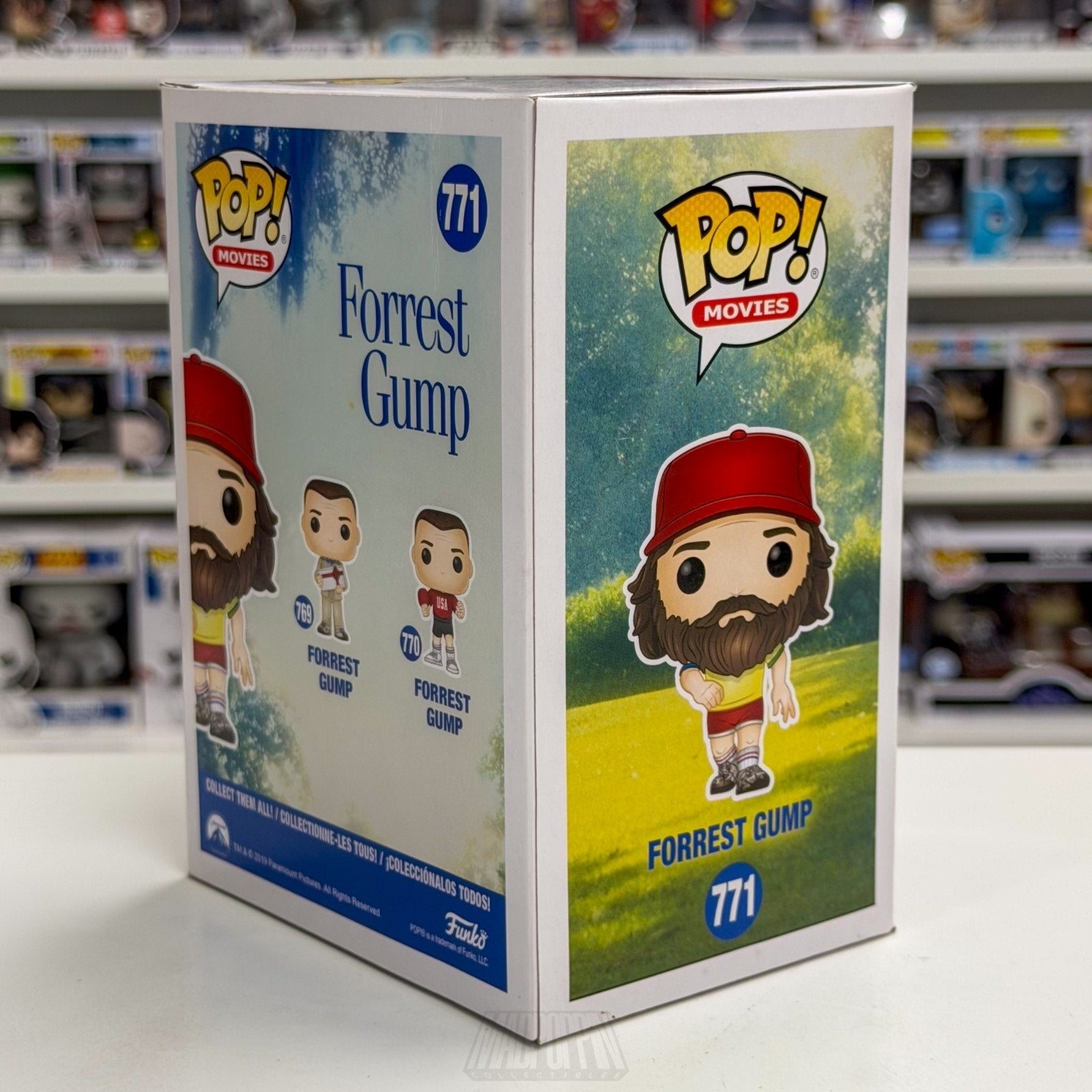 Funko Pop Movies Forrest Gump Beard SDCC 771 Comedy Drama Chocolate Vinyl Figure
