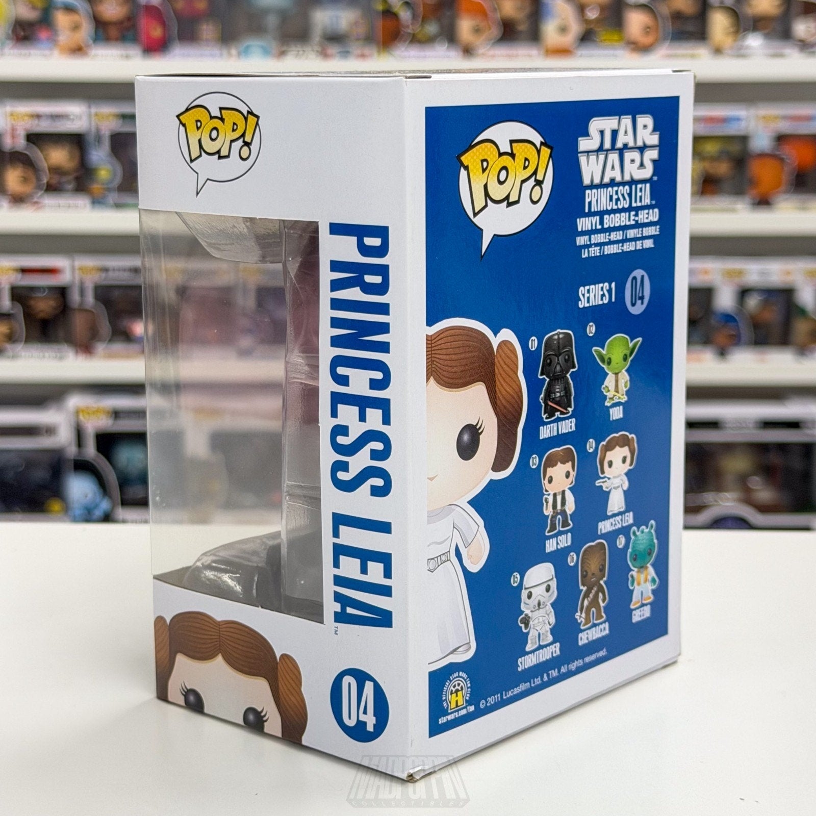 Funko Pop Star Wars Princess Leia Blue Box 04 Jedi Force Sci-Fi Toy Vinyl Figure