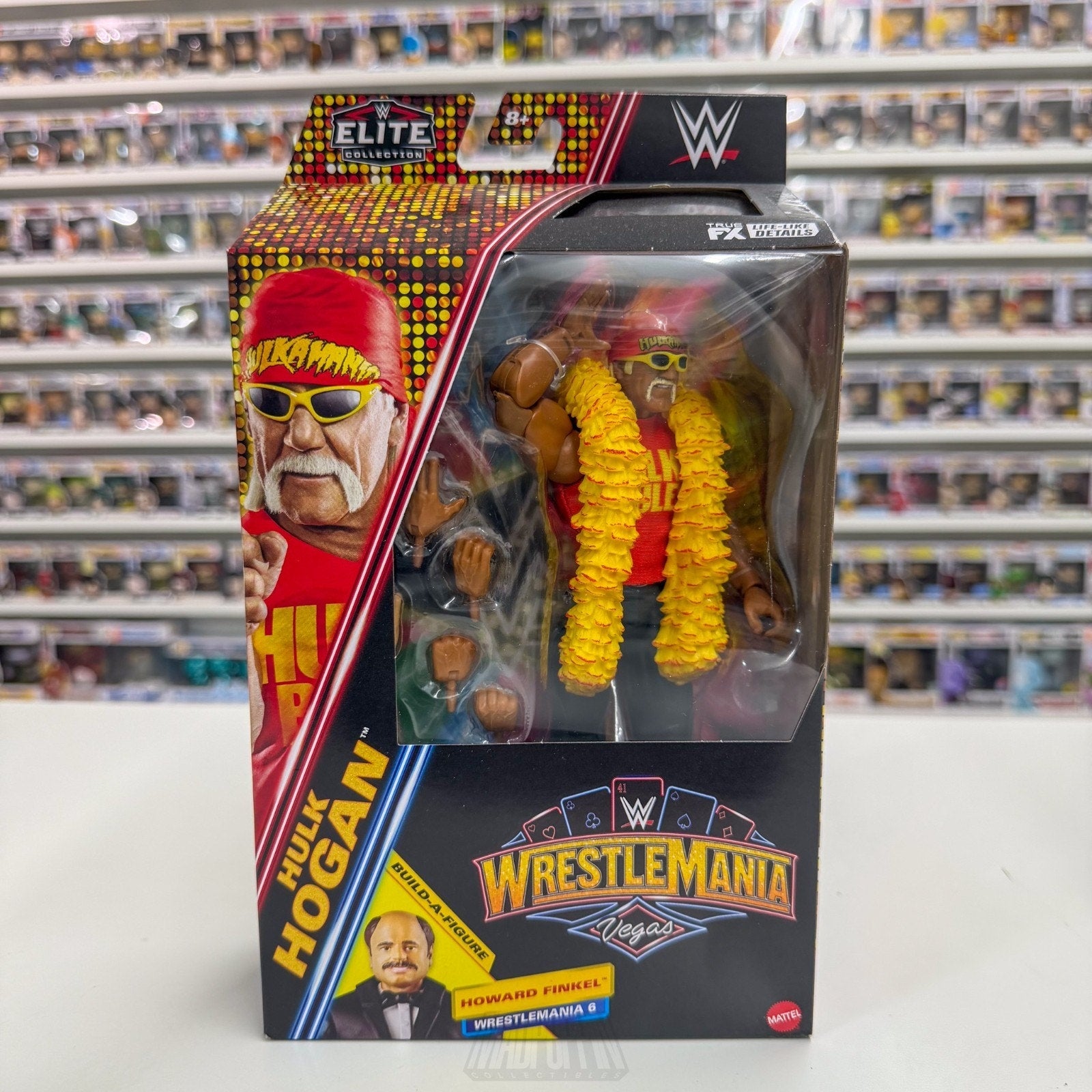 Mattel WWE Elite WrestleMania Vegas Hulk Hogan BAF Hulkamania Rules Yellow Boa