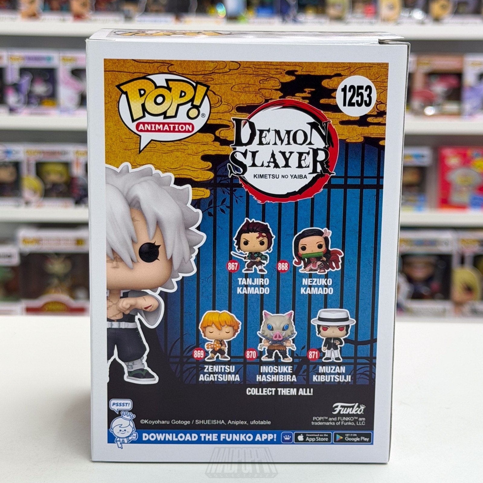 Funko Pop Anime Demon Slayer Sanemi Shinazugawa 1253 Japan Manga Vinyl Figure