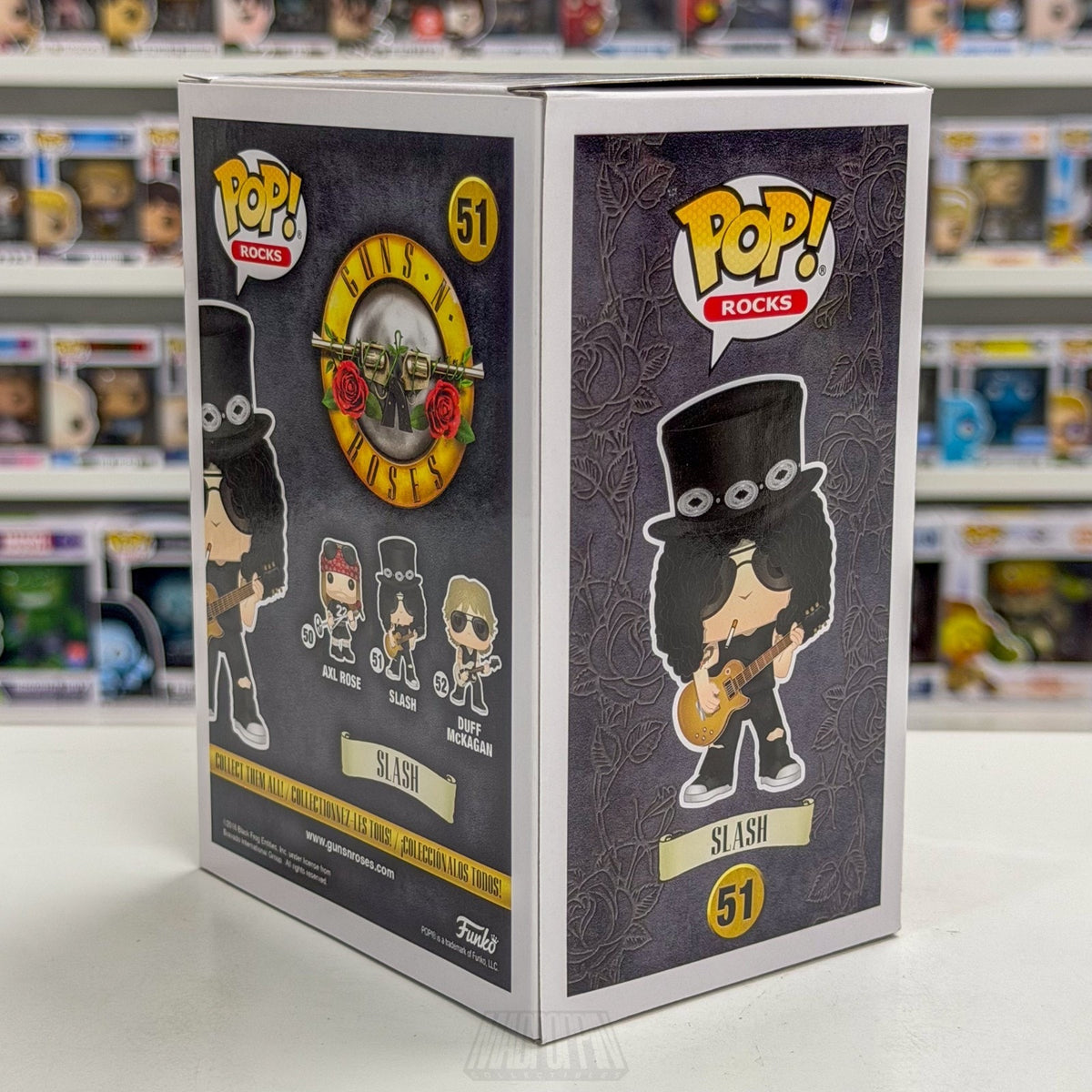 Funko Pop Rocks Guns N Roses Slash 51 Heavy Metal Band Guitarist Vinyl Figure