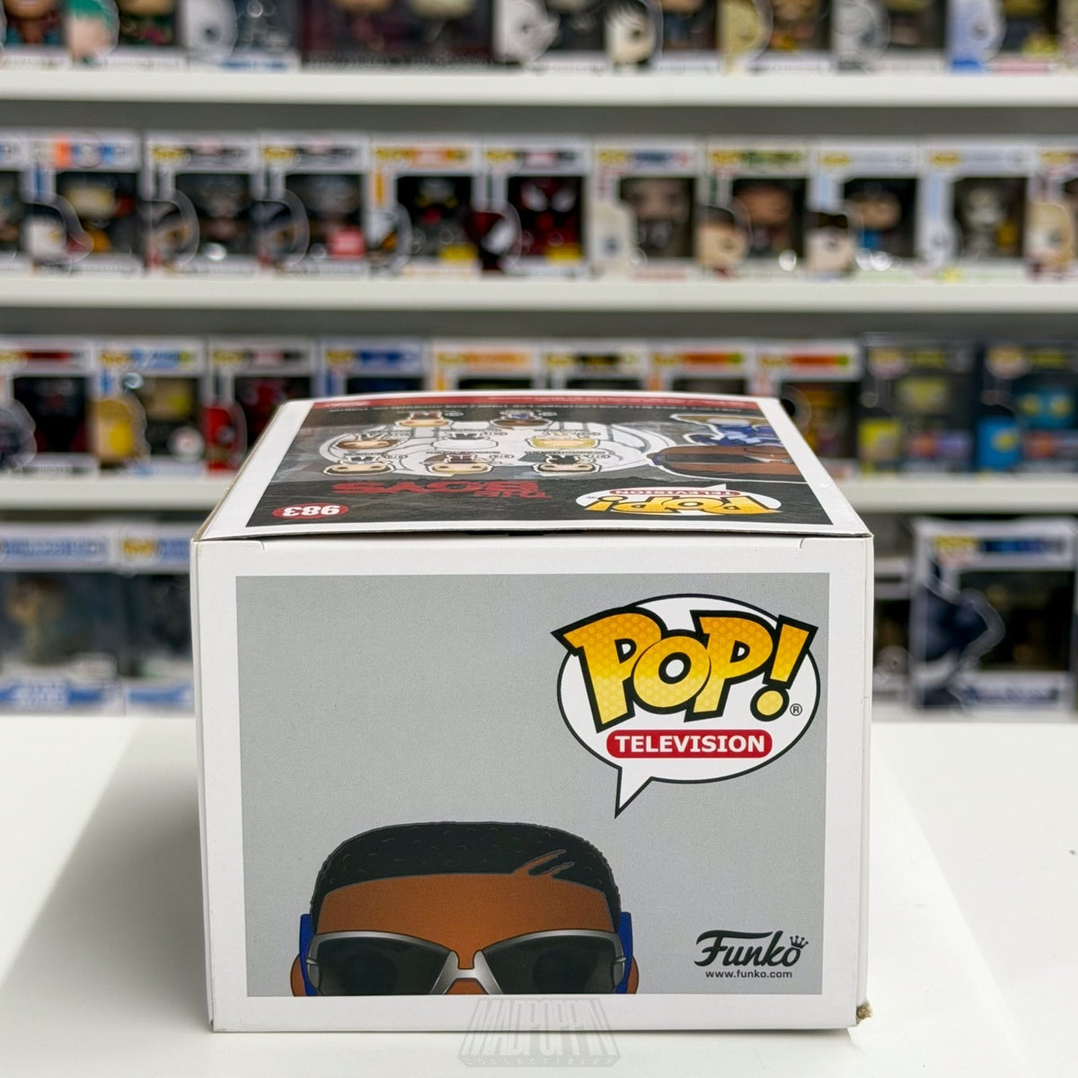 Funko Pop TV The Boys A-Train 983 Worlds Fastest Man Compound V Toy Vinyl Figure