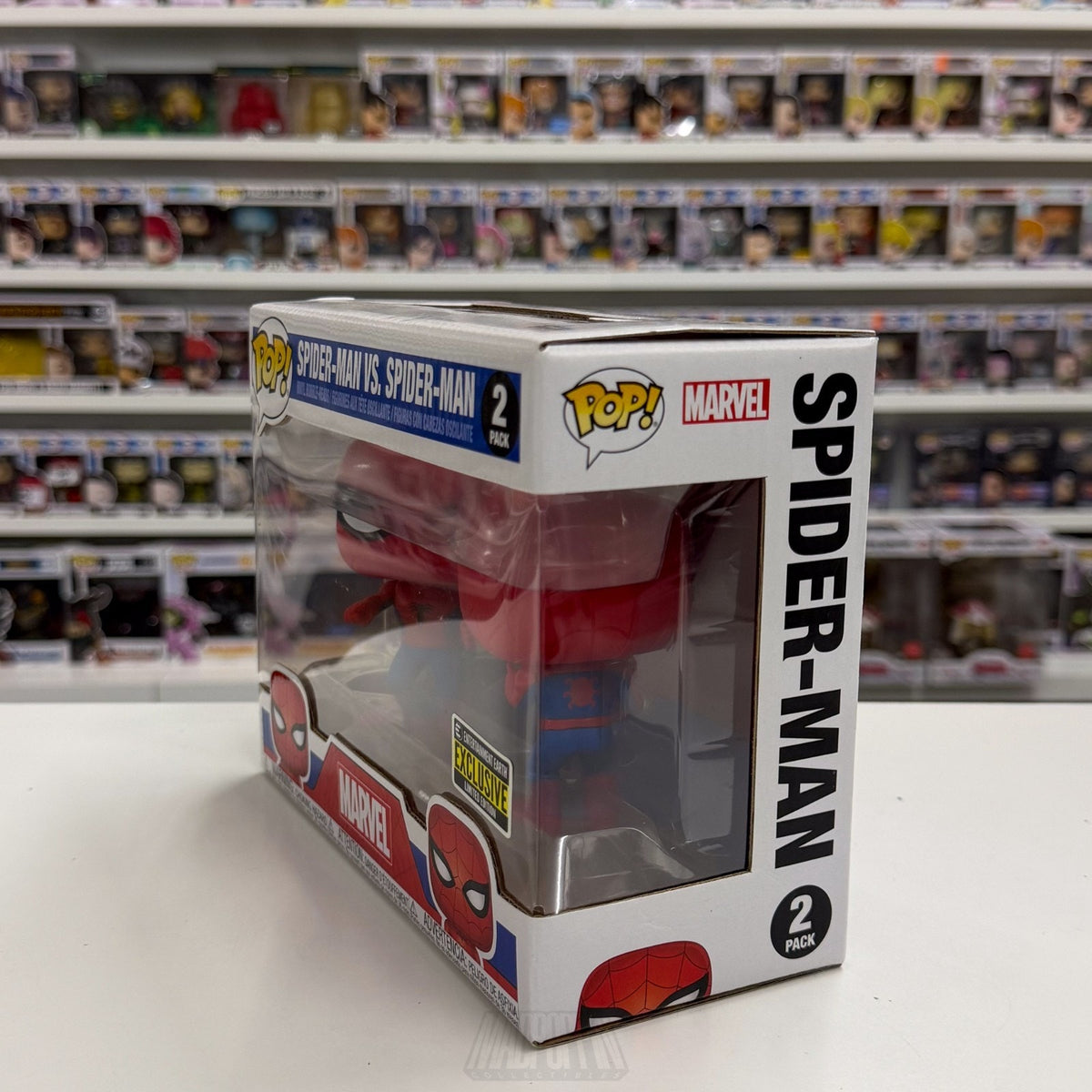 Funko Pop Marvel Spider-Man vs Spider-Man Entertainment Earth 2 Pack Toy Figure