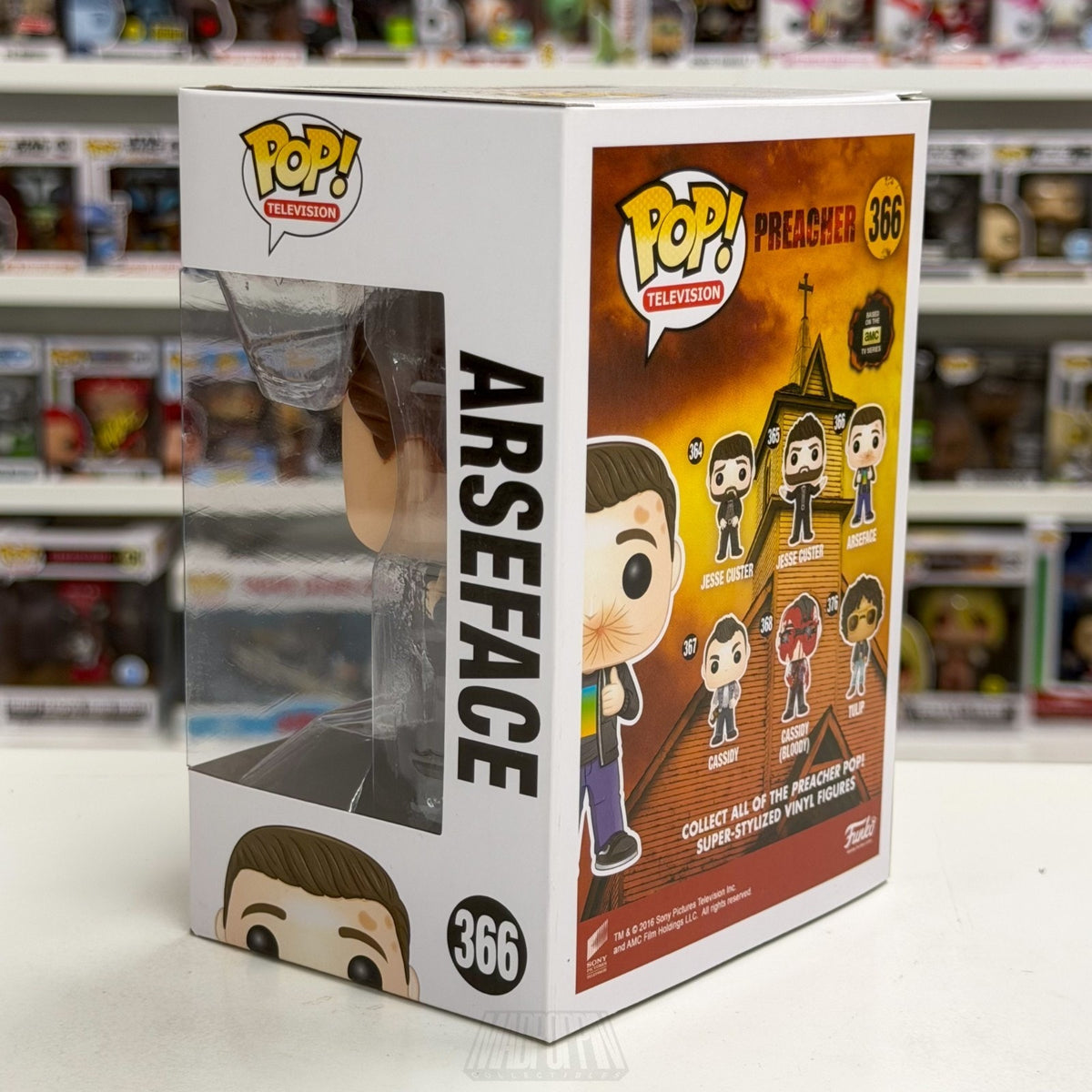 Funko Pop TV Preacher Arseface 366 AMC Supernatural Adventure DC Vinyl Figure