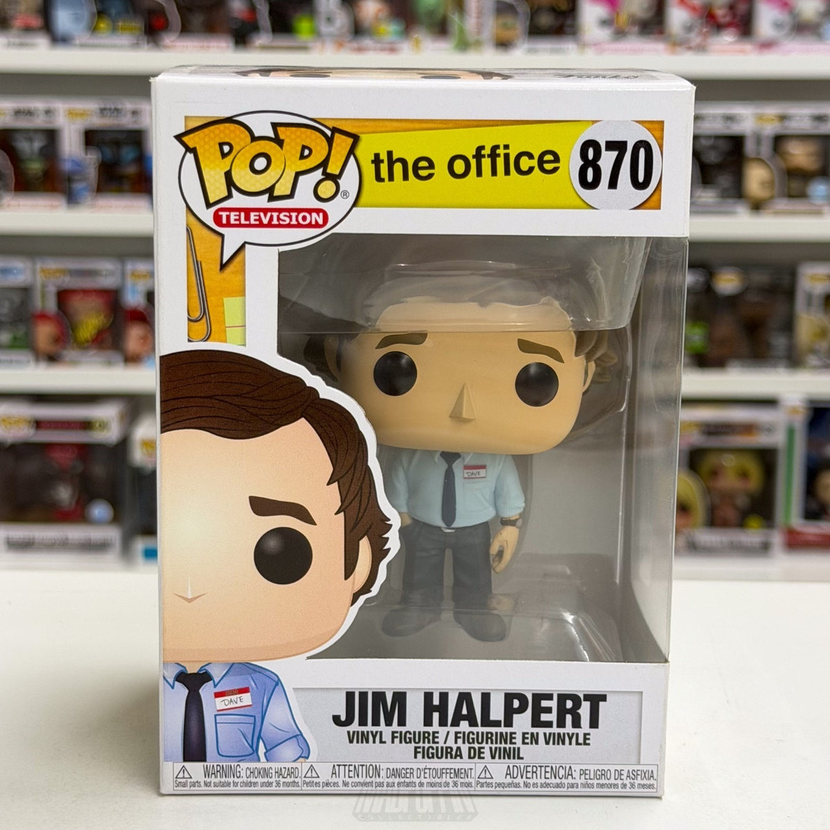 Funko Pop TV The Office Jim Halpert 870 Dunder Mifflin Salesman Toy Vinyl Figure