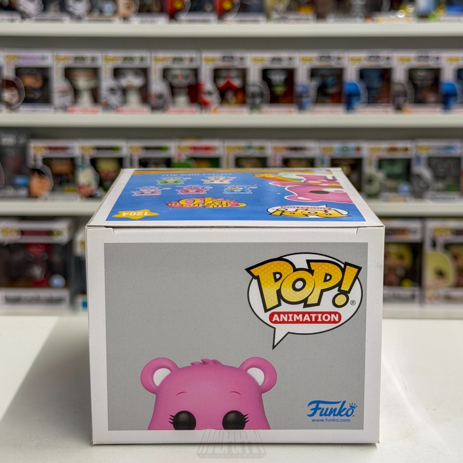 Funko Pop Animation Care Bears Hopeful Heart Bear 1204 Cartoon Toy Vinyl Figure
