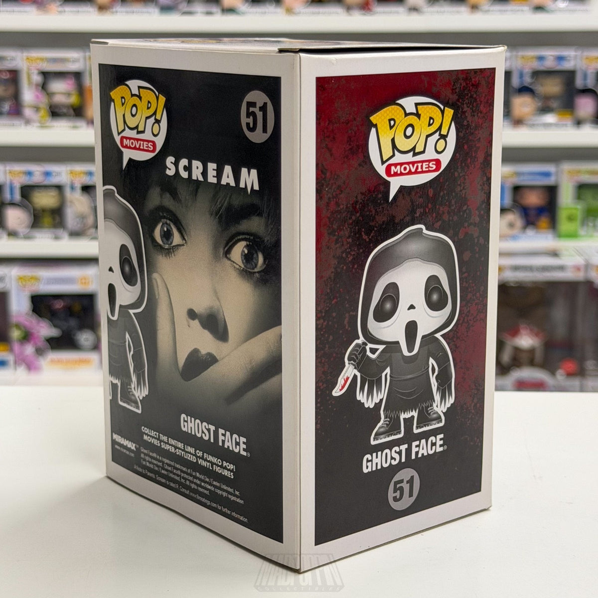 Funko Pop Movies Scream Ghost Face 51 Killer Slasher Horror Toy Vinyl Figure