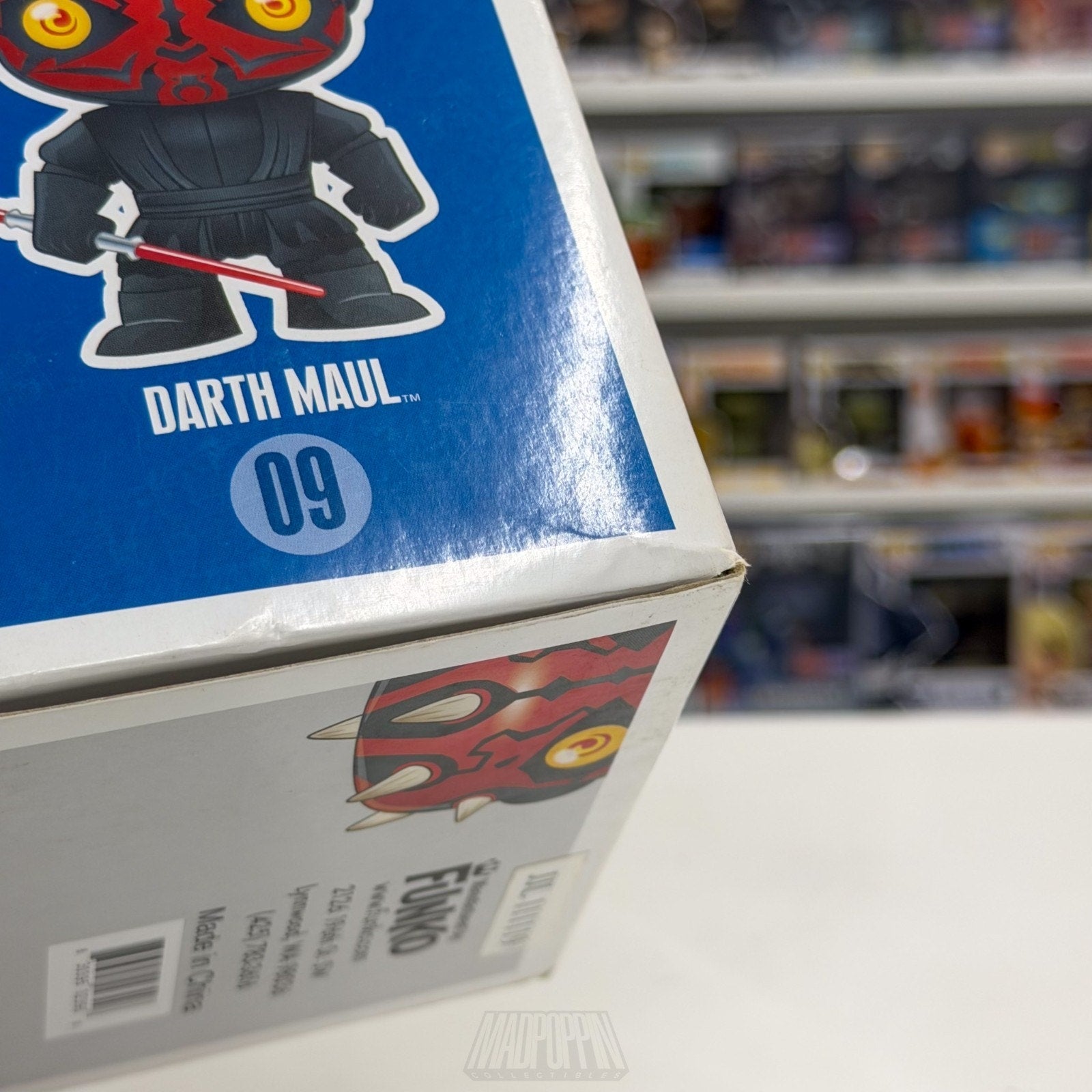 Funko Pop Star Wars Darth Maul Original Blue Box Large Font 09 Sith Vinyl Figure