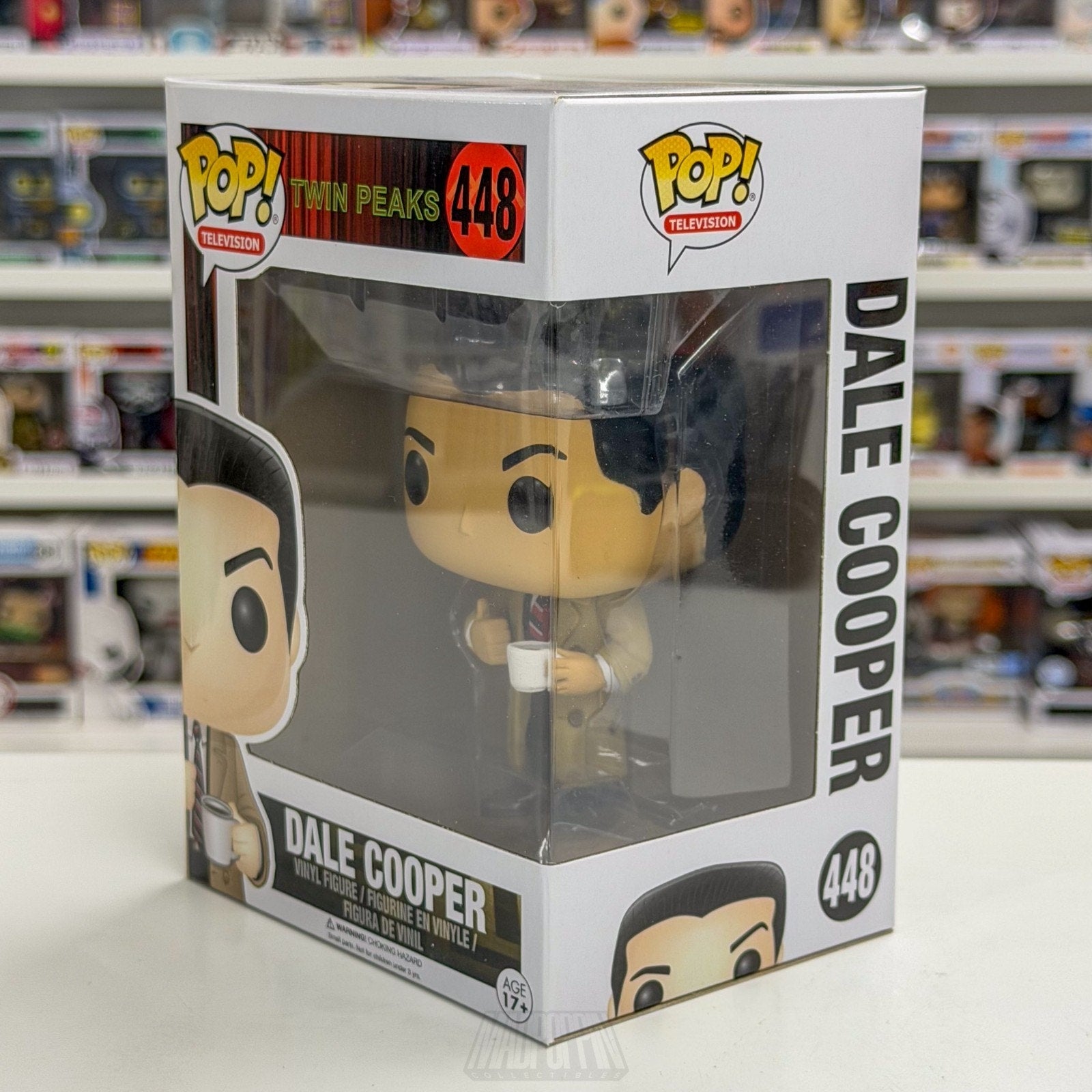Funko Pop TV Twin Peaks Agent Dale Cooper w/Mug 448 Vaulted Rare Vinyl Figure
