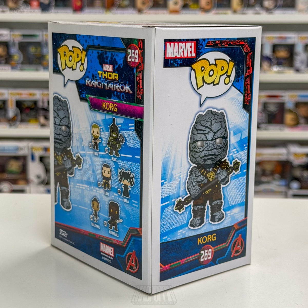 Funko Pop Marvel Thor Ragnarok Korg 269 Kronan Warrior Sakaar Toy Vinyl Figure