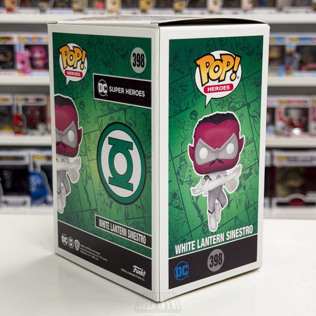 Funko Pop DC Heroes White Lantern Sinestro Virtual FunKon 398 Toy Vinyl Figure